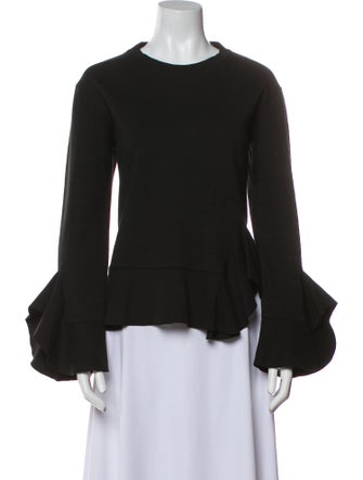 Goen.J Crew Neck Long Sleeve Blouse
