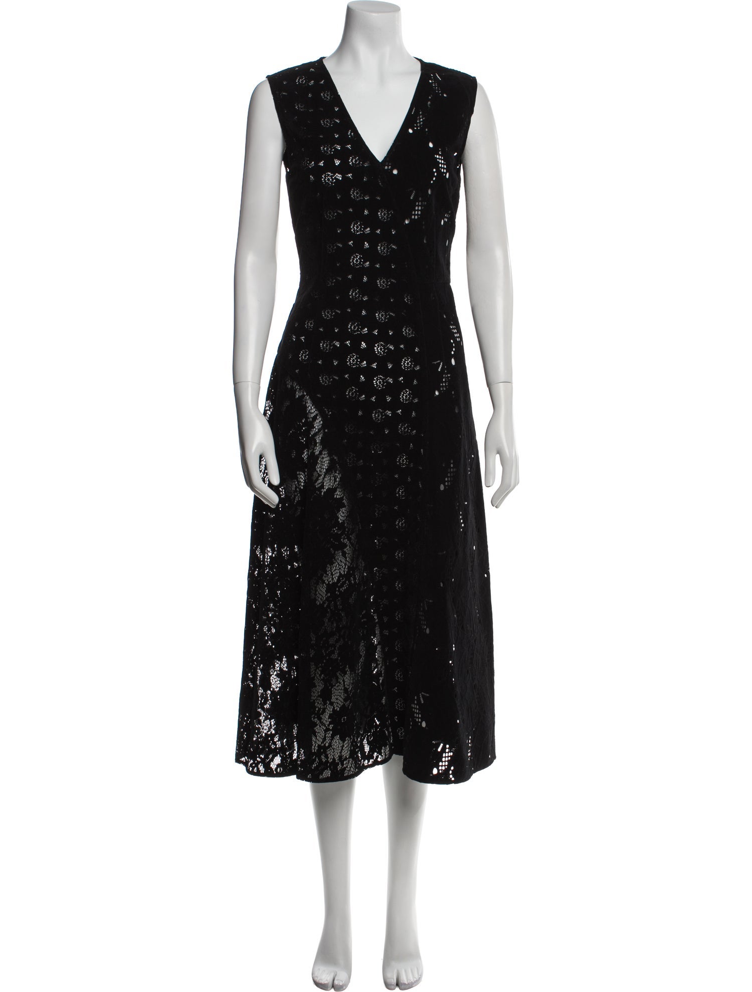 Goen.J V-Neck Midi Length Dress