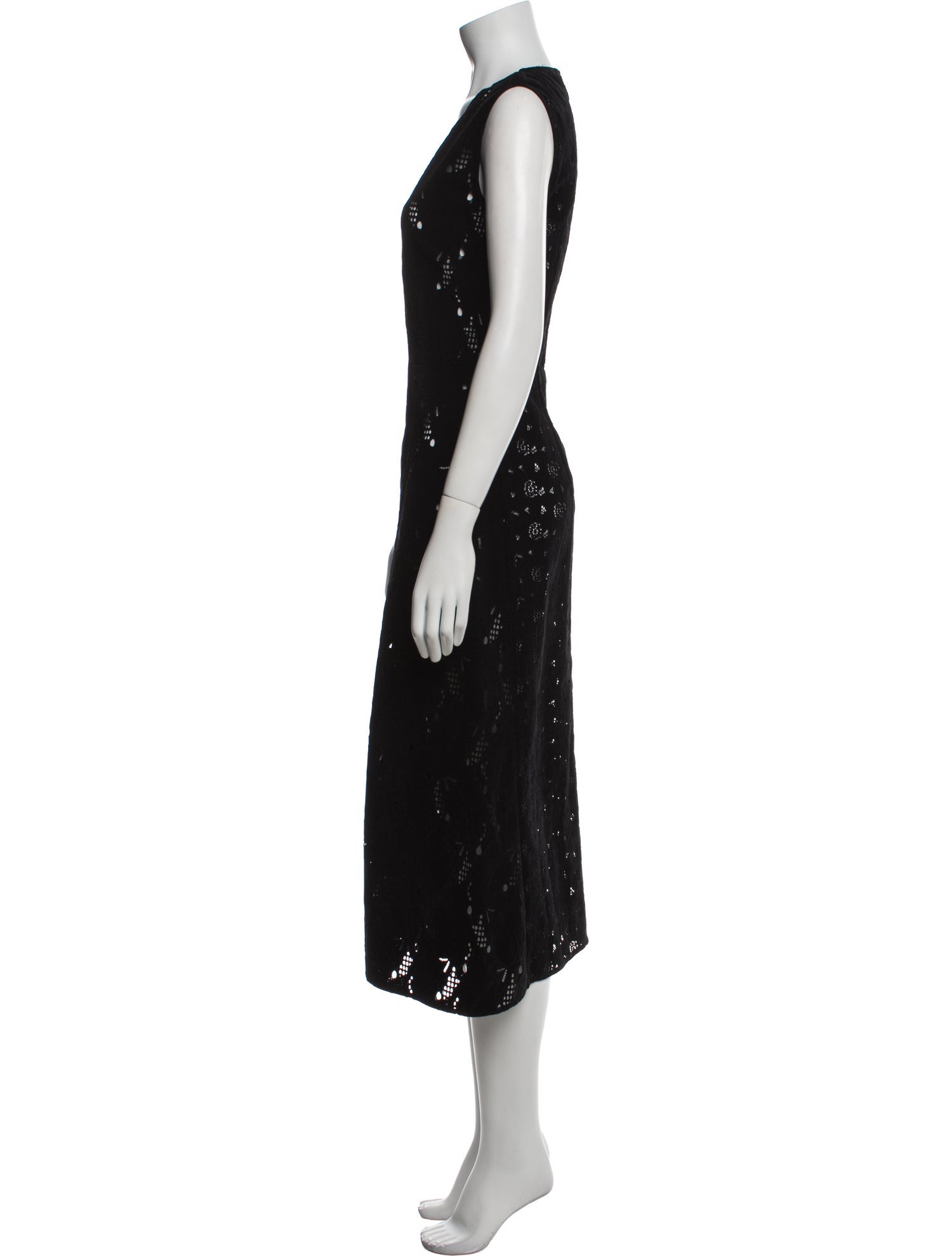 Goen.J V-Neck Midi Length Dress