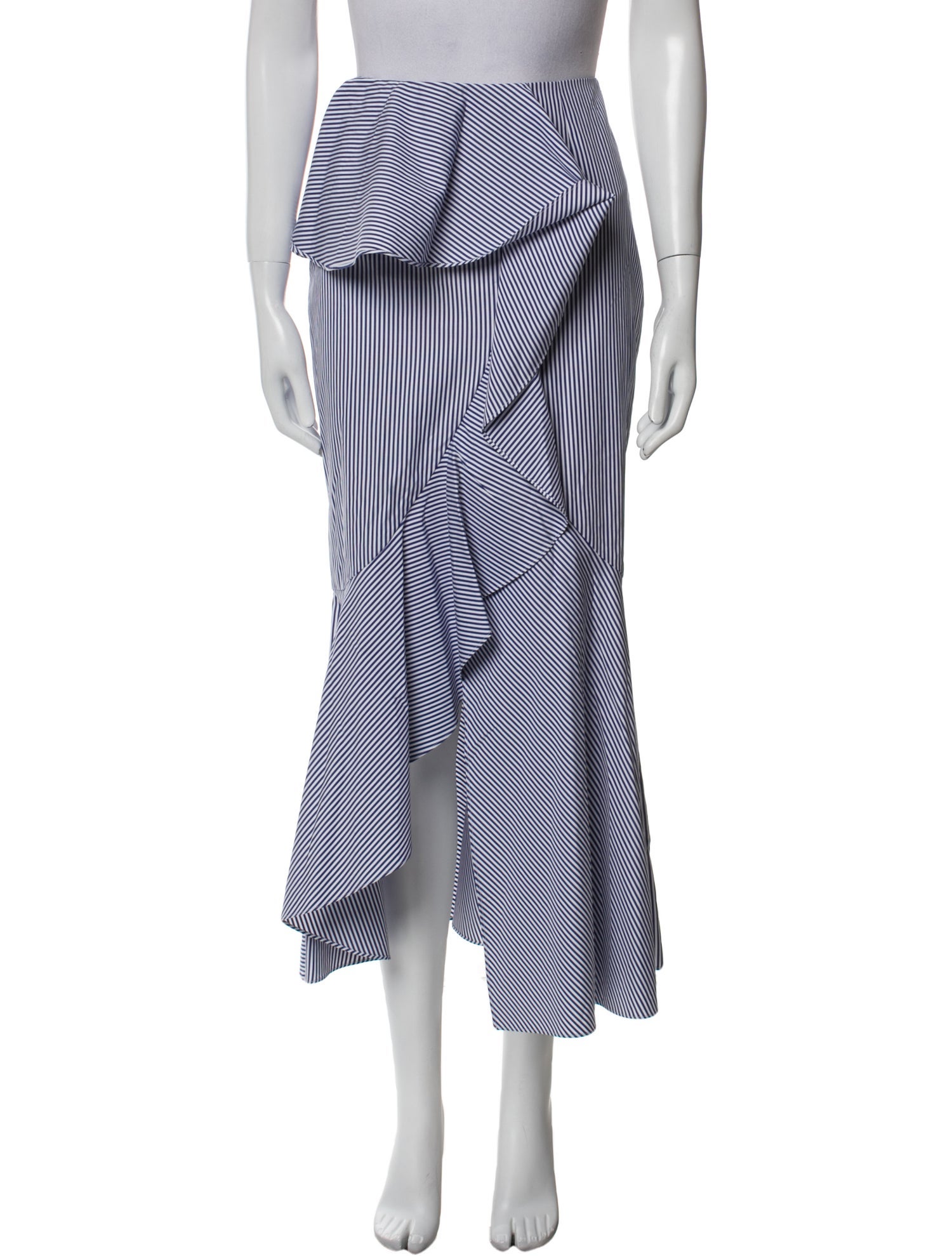 Goen.J Striped Midi Length Skirt w/ Tags