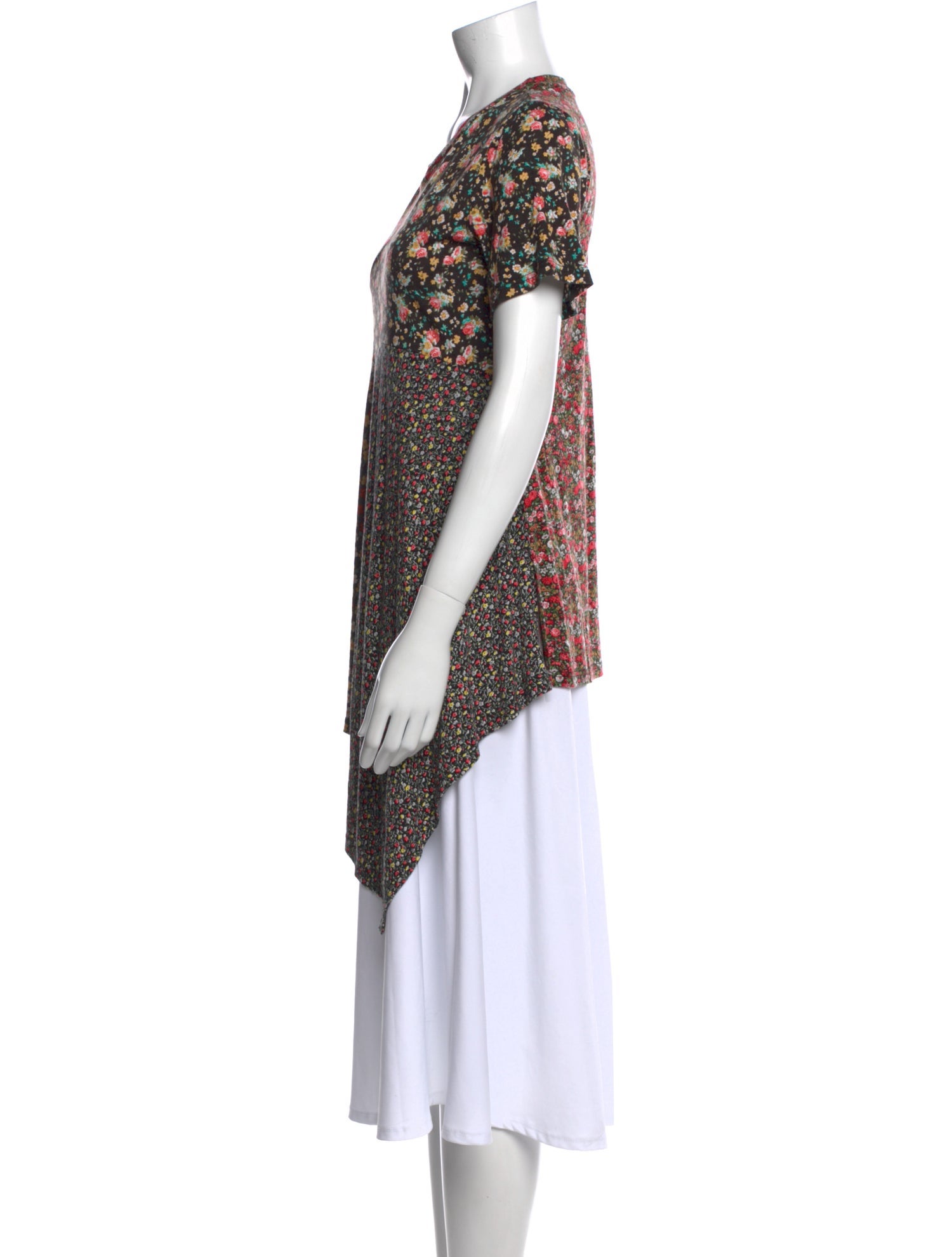 Goen.J Floral Print Crew Neck Tunic