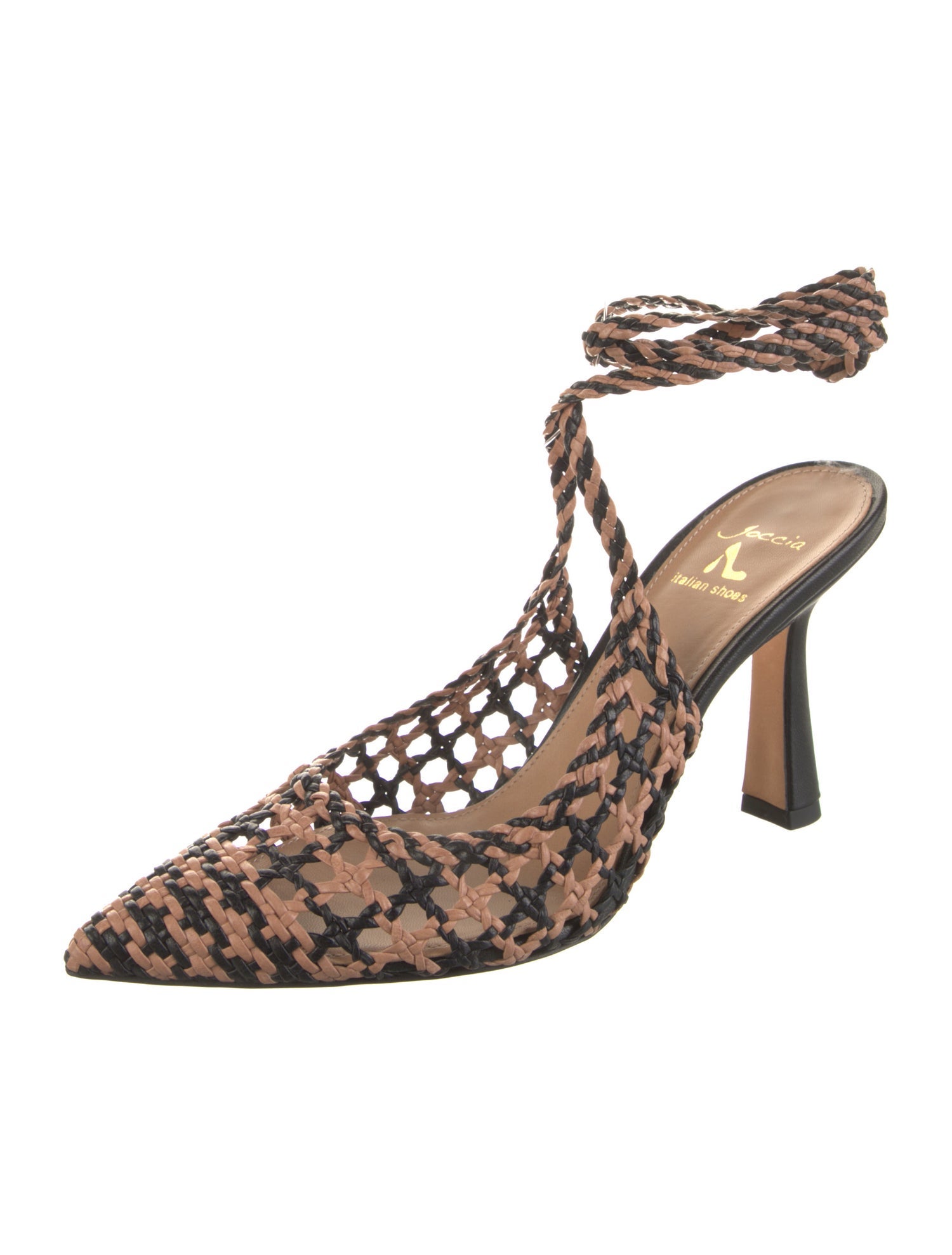 Goccia Leather Slingback Pumps