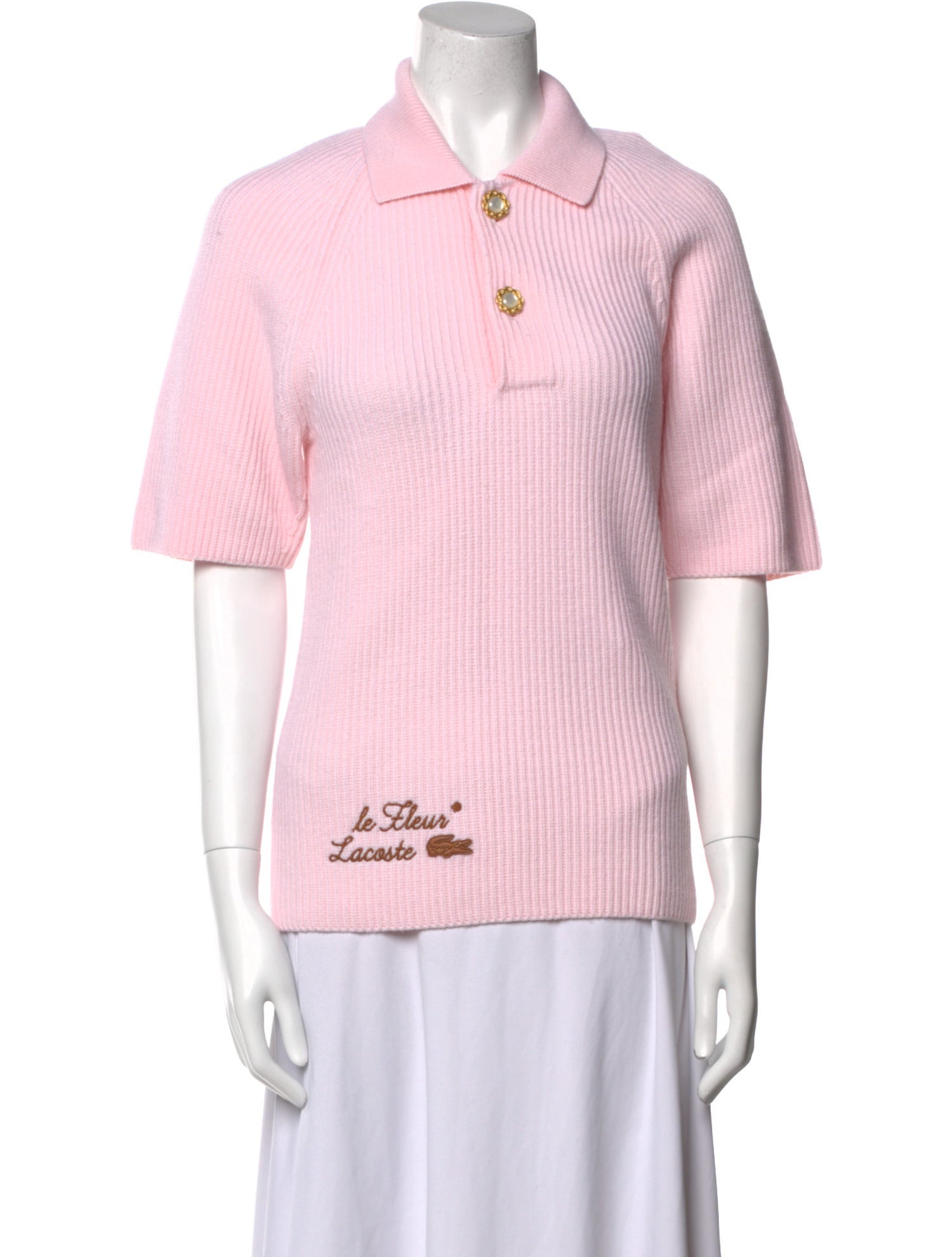 GOLF le FLEUR* x Lacoste Wool Short Sleeve Polo