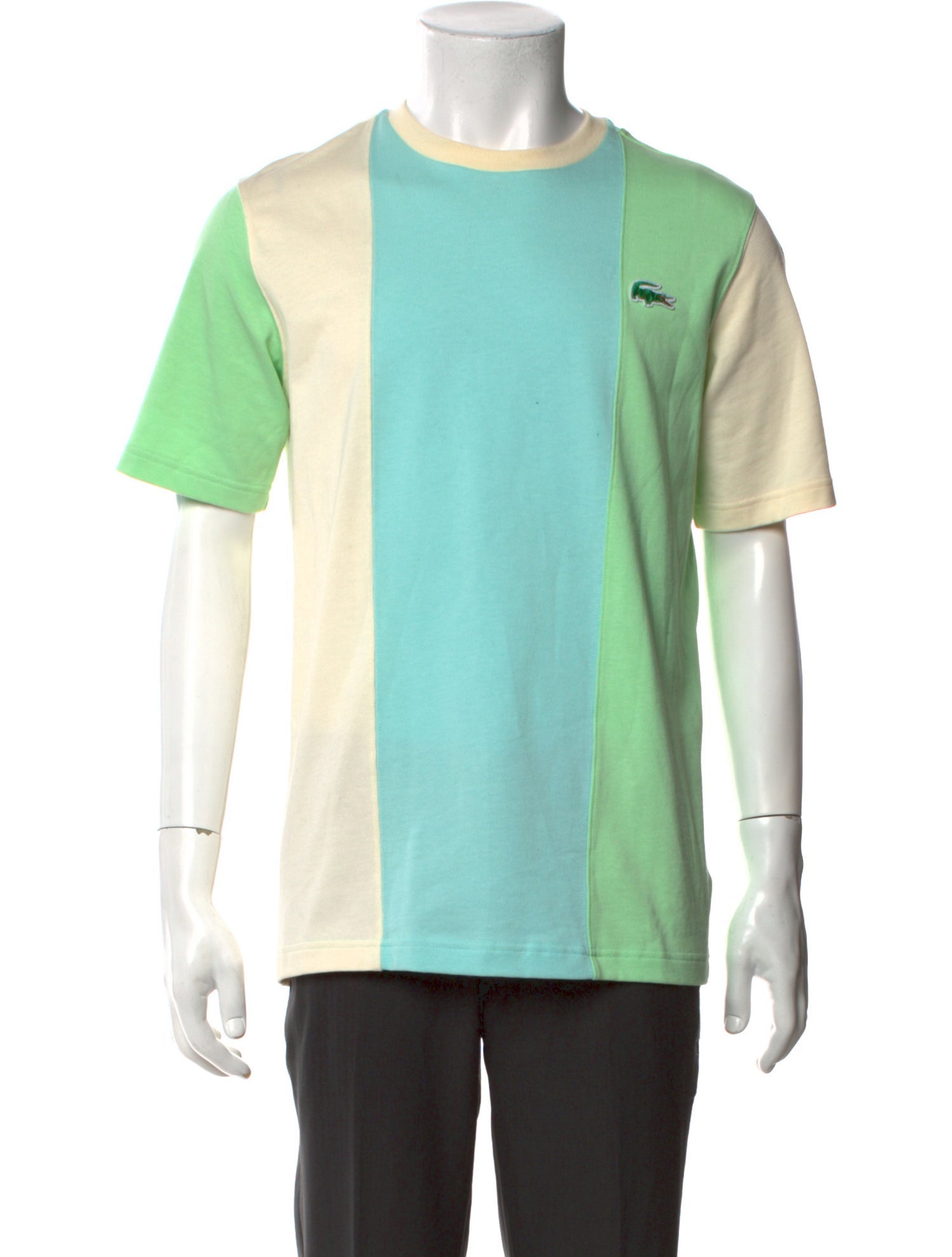 GOLF le FLEUR* x Lacoste Colorblock Pattern Short Sleeve Shirt