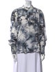 Go by Go Silk Silk Tie-Dye Print Blouse