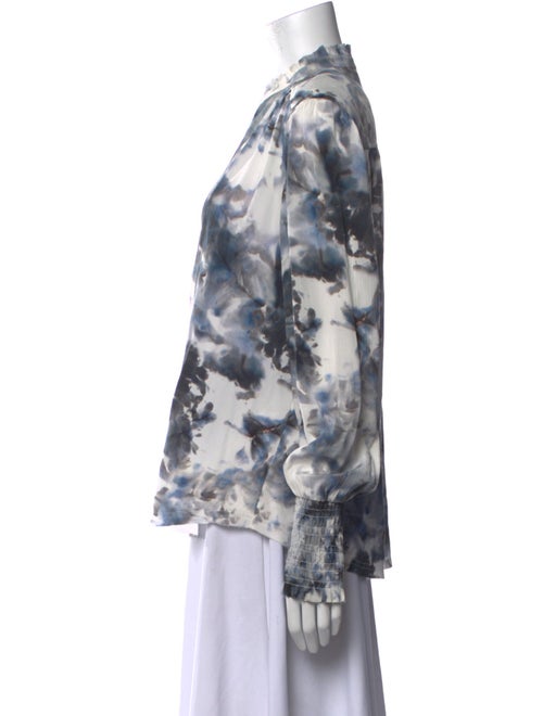 Go by Go Silk Silk Tie-Dye Print Blouse