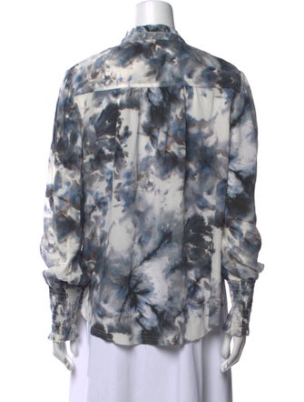 Go by Go Silk Silk Tie-Dye Print Blouse