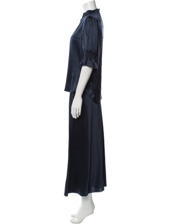 Go by Go Silk Silk Ruffle Embellishment Skirt Set