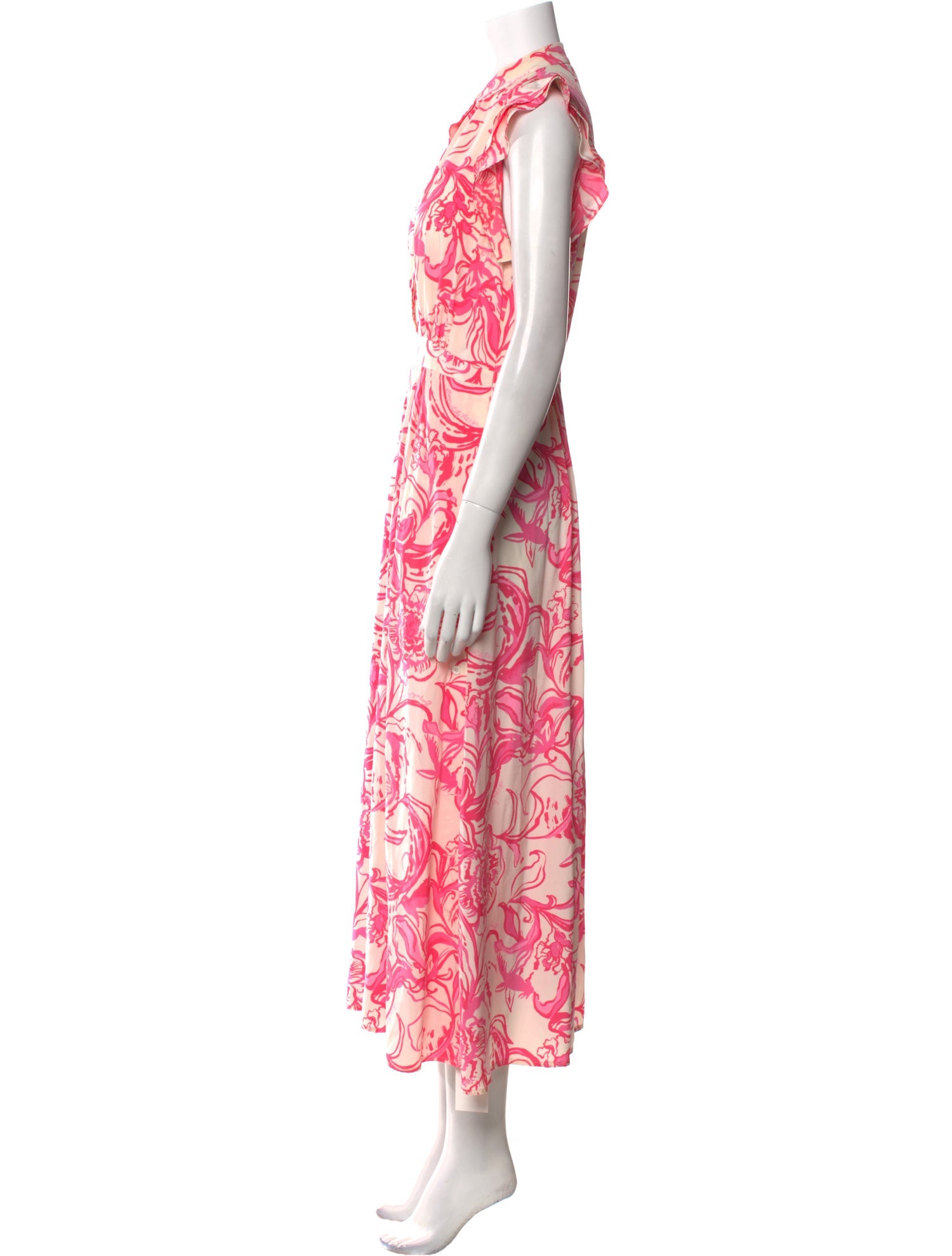 Goop x Lilly Pulitzer Silk Long Dress