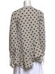 gomme Polka Dot Print Scoop Neck Sweater