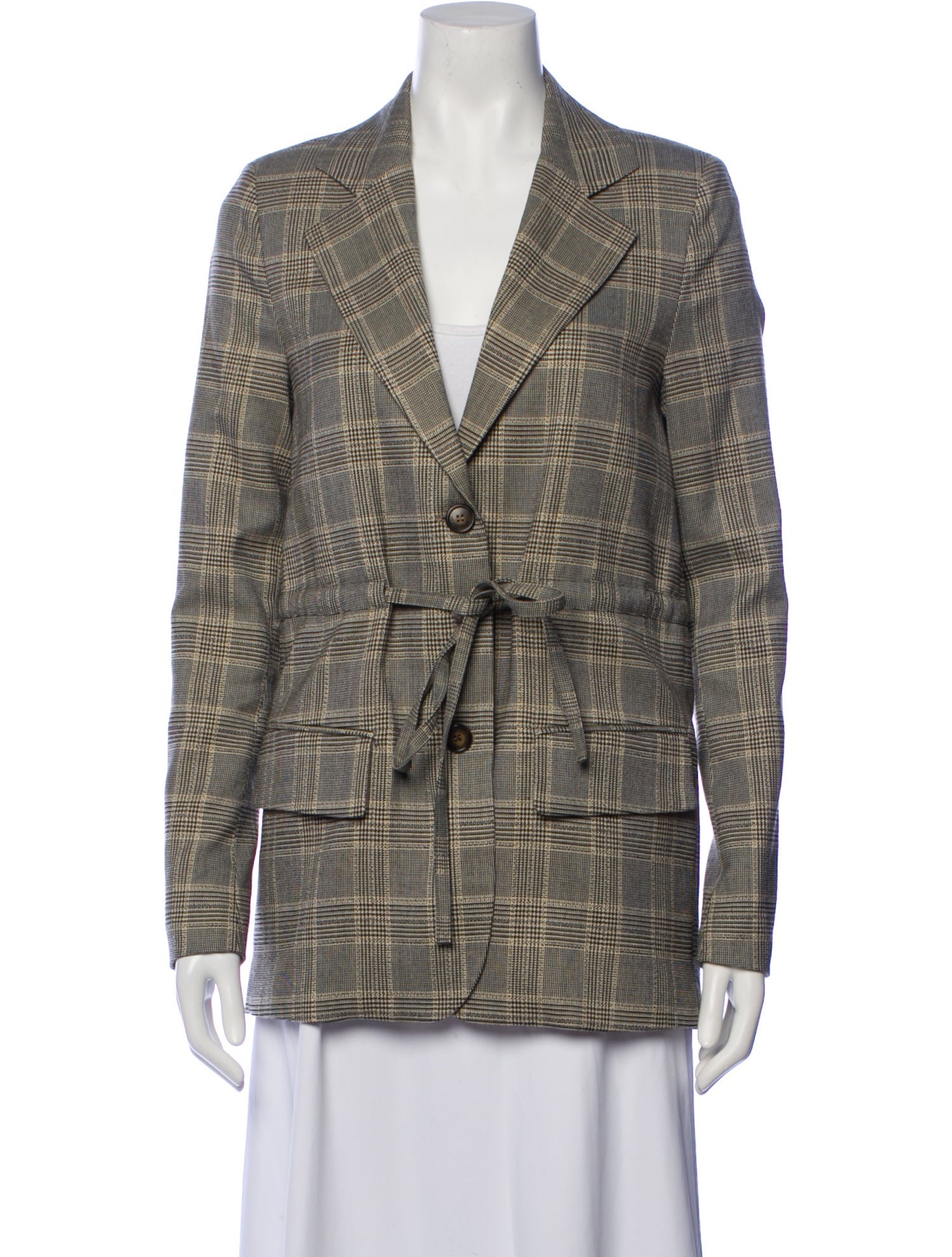 Goop G. Label Plaid Print Blazer
