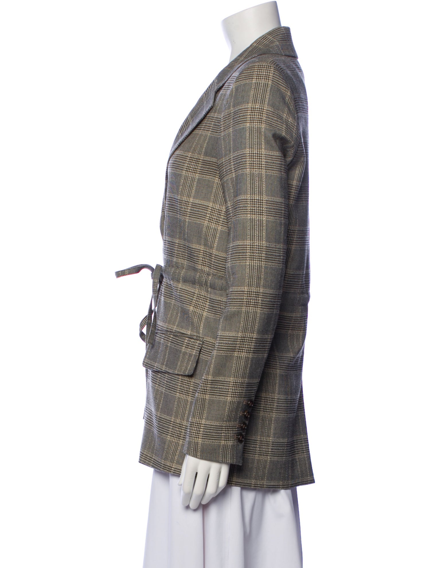 Goop G. Label Plaid Print Blazer