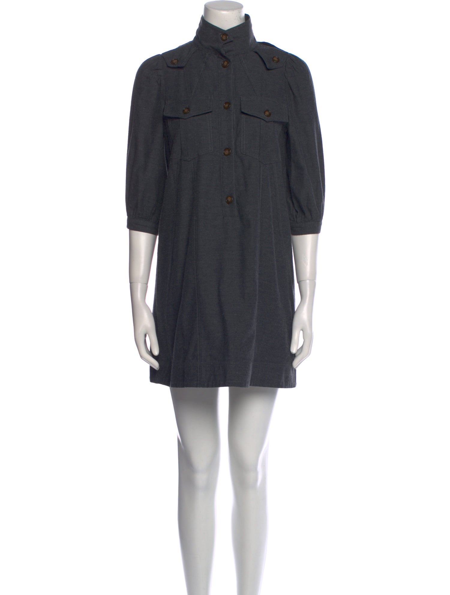 Goop G. Label Mock Neck Mini Dress