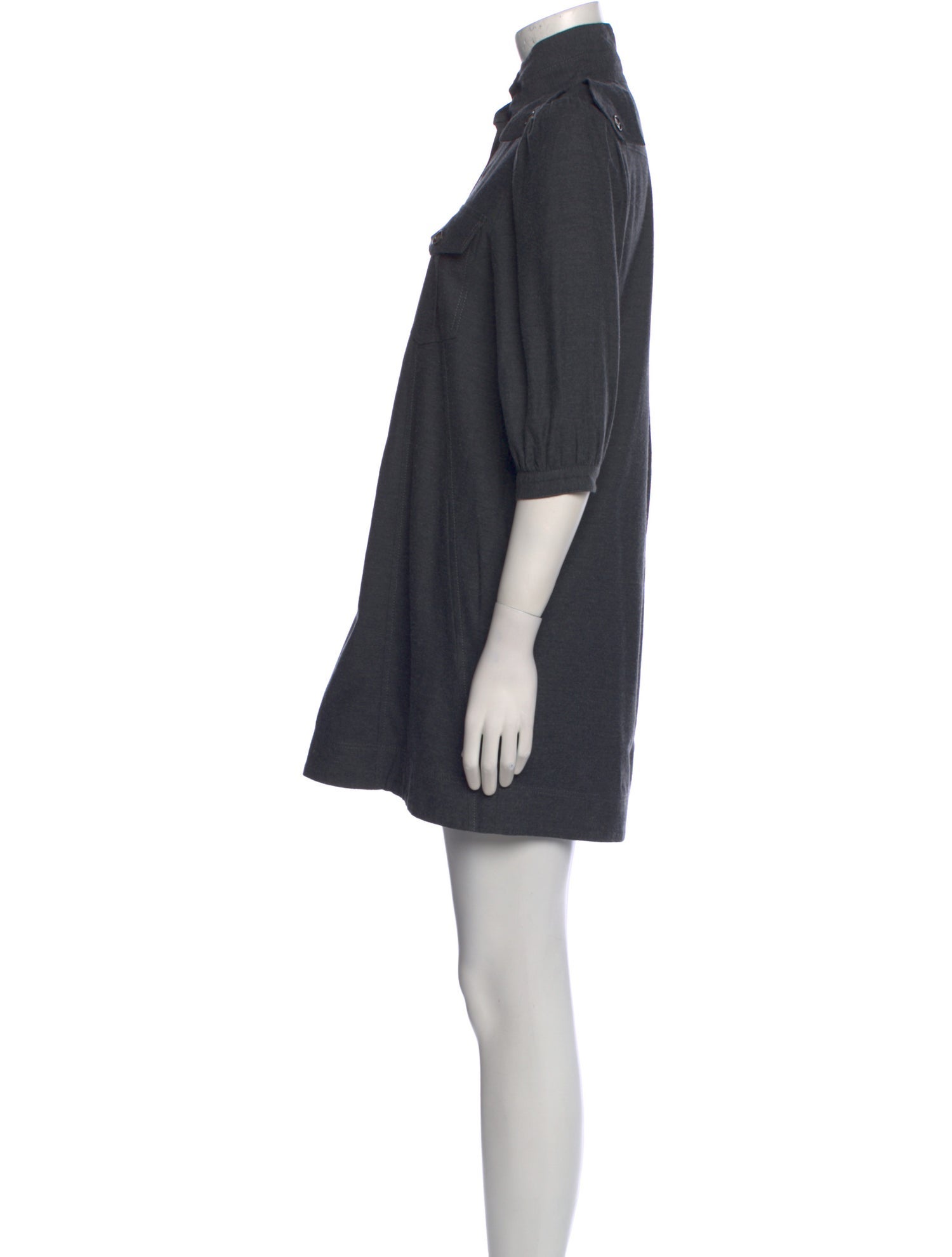 Goop G. Label Mock Neck Mini Dress