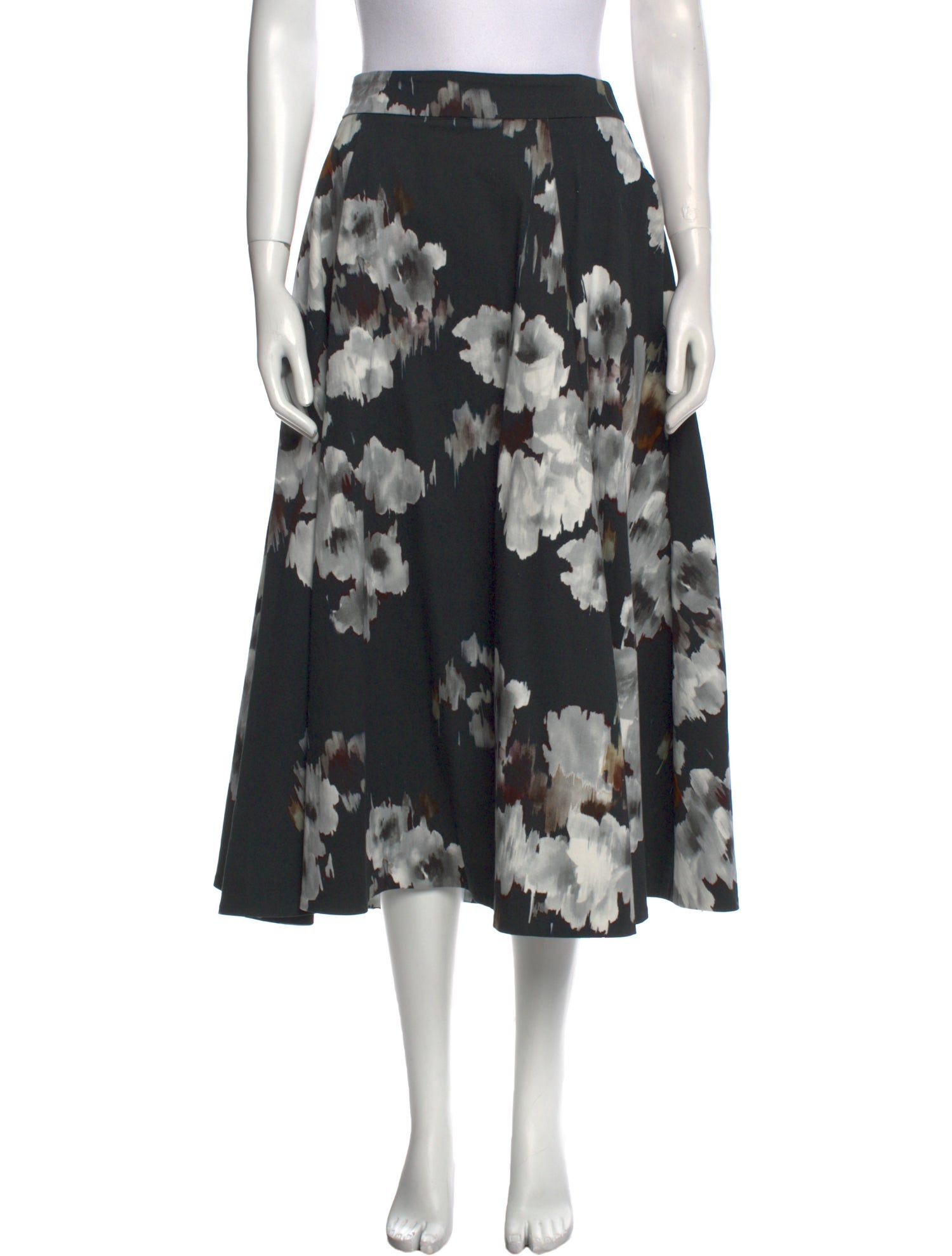 Goop G. Label Floral Print Midi Length Skirt