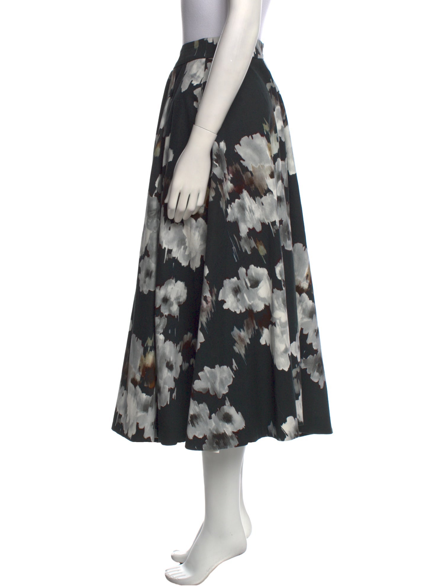 Goop G. Label Floral Print Midi Length Skirt