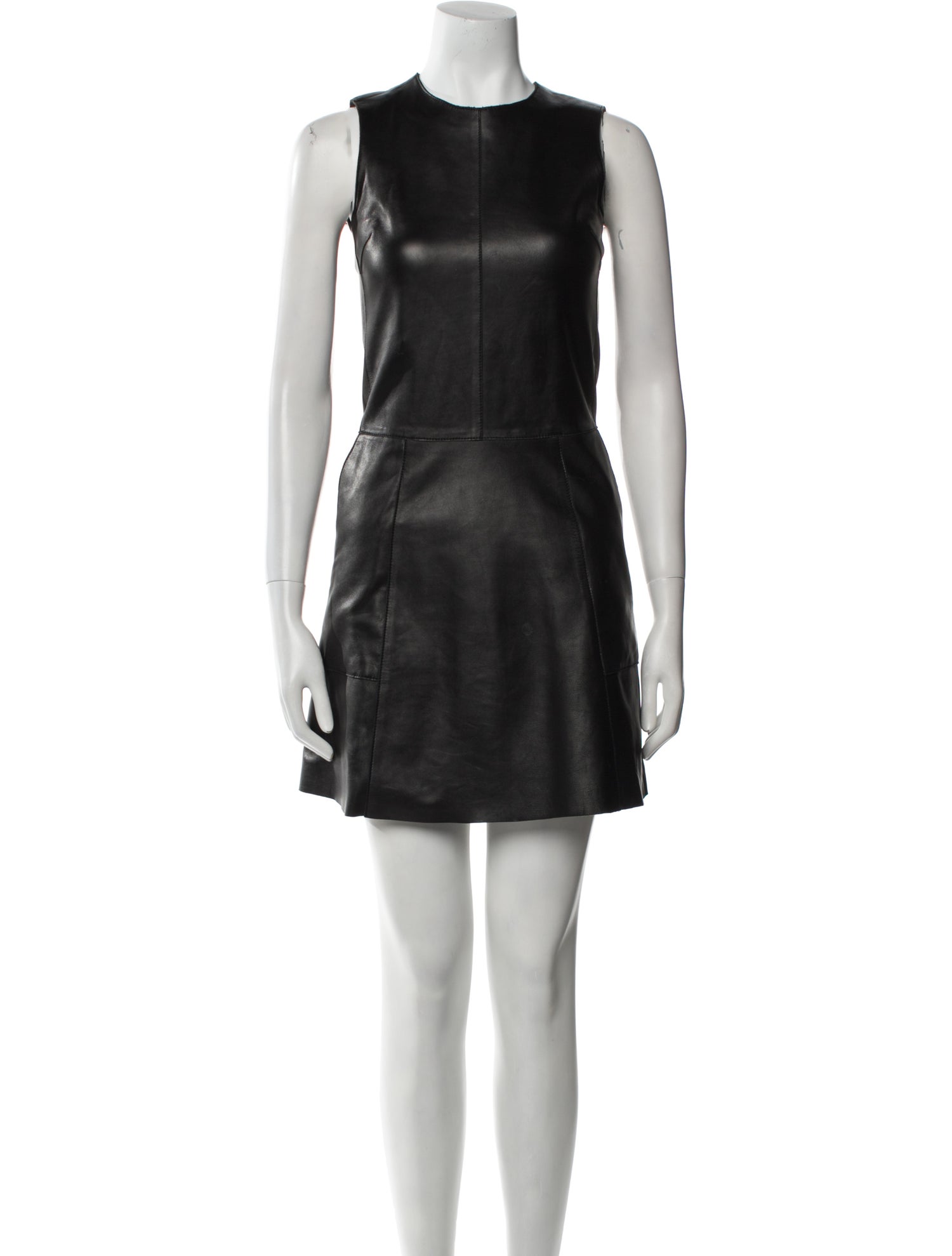 Goop G. Label Leather Mini Dress