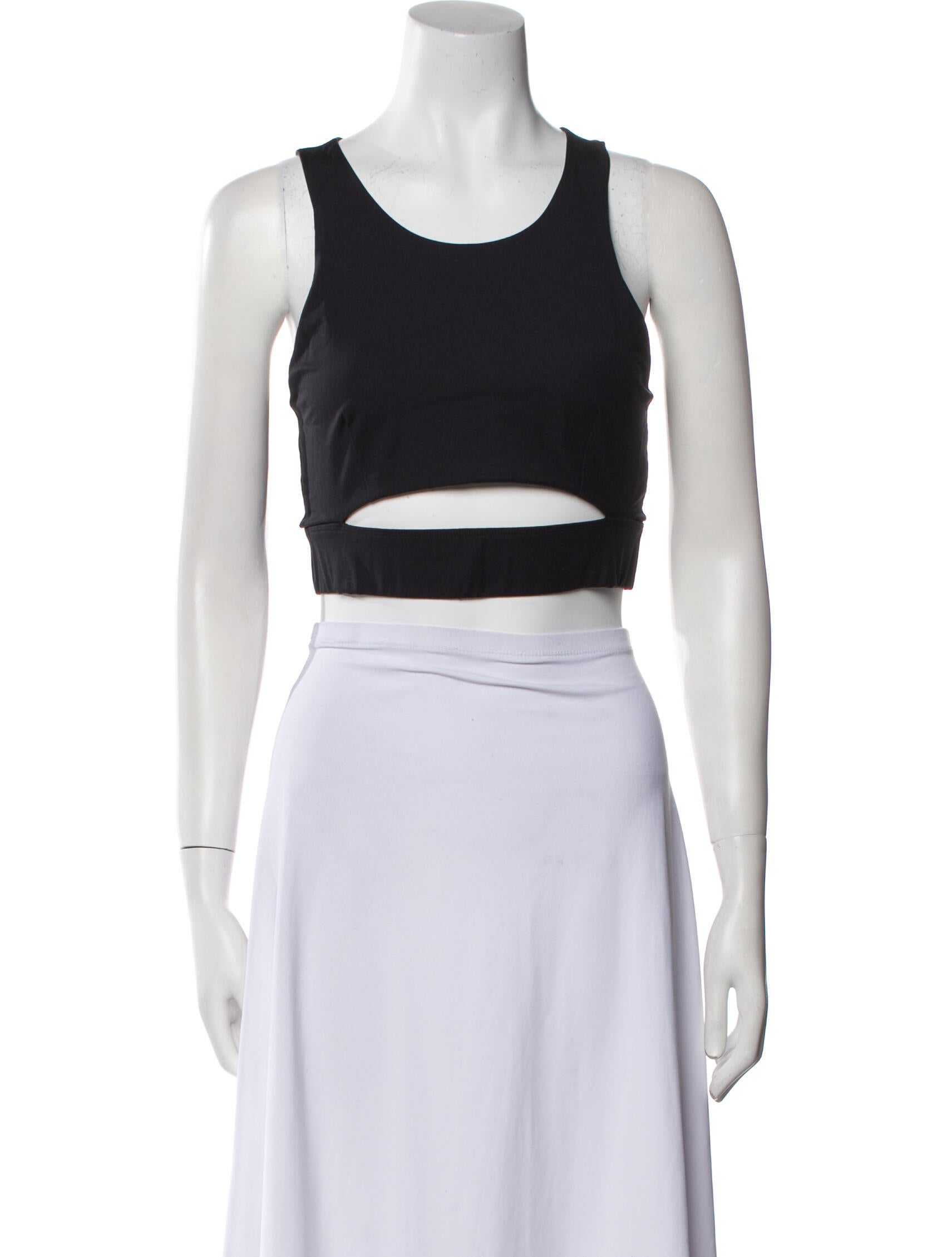Goop G. Label Scoop Neck Sleeveless Crop Top