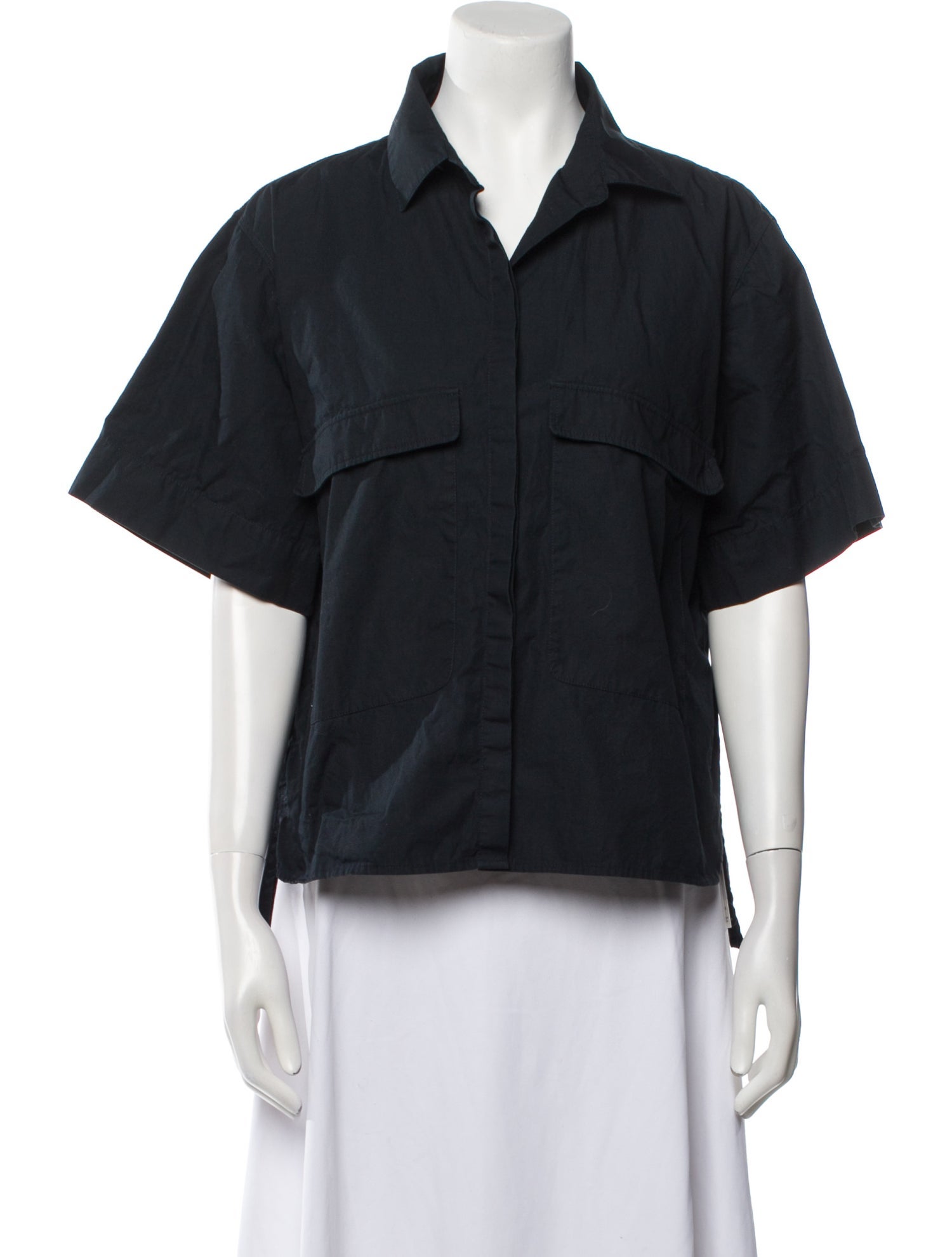 Goop G. Label Short Sleeve Button-Up Top