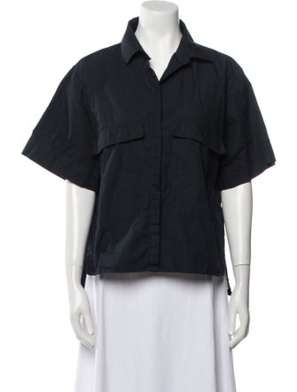 Goop G. Label Short Sleeve Button-Up Top