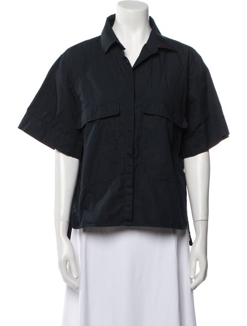 Goop G. Label Short Sleeve Button-Up Top