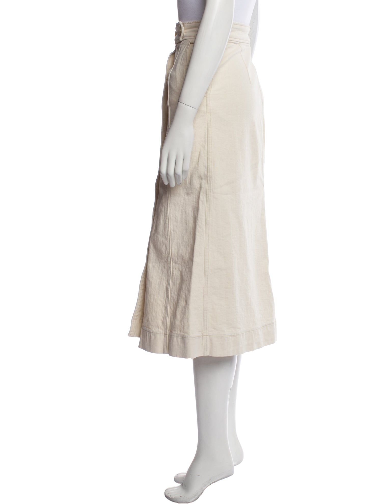 Goop G. Label Cutout Accent Midi Length Skirt