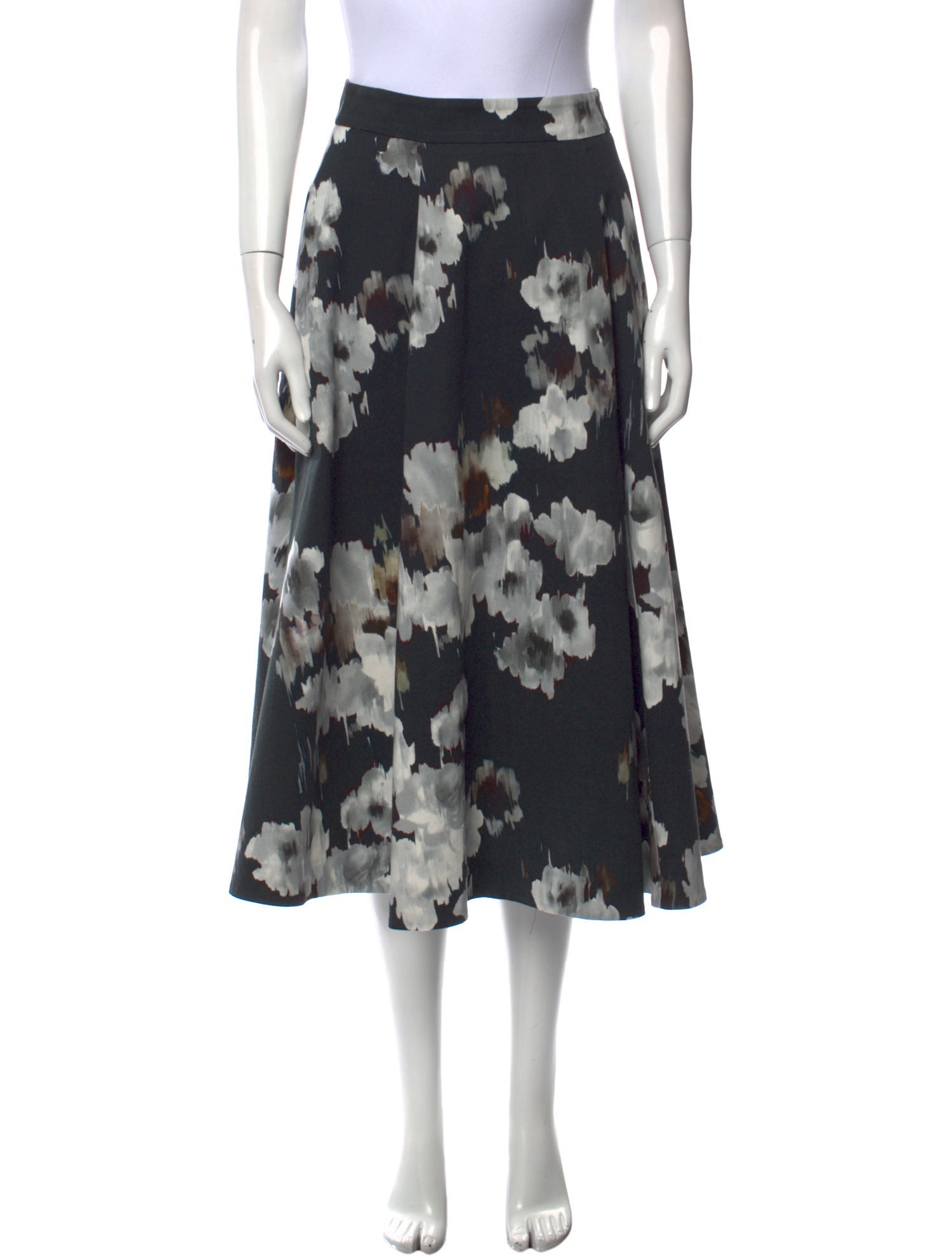 Goop G. Label Floral Print Midi Length Skirt
