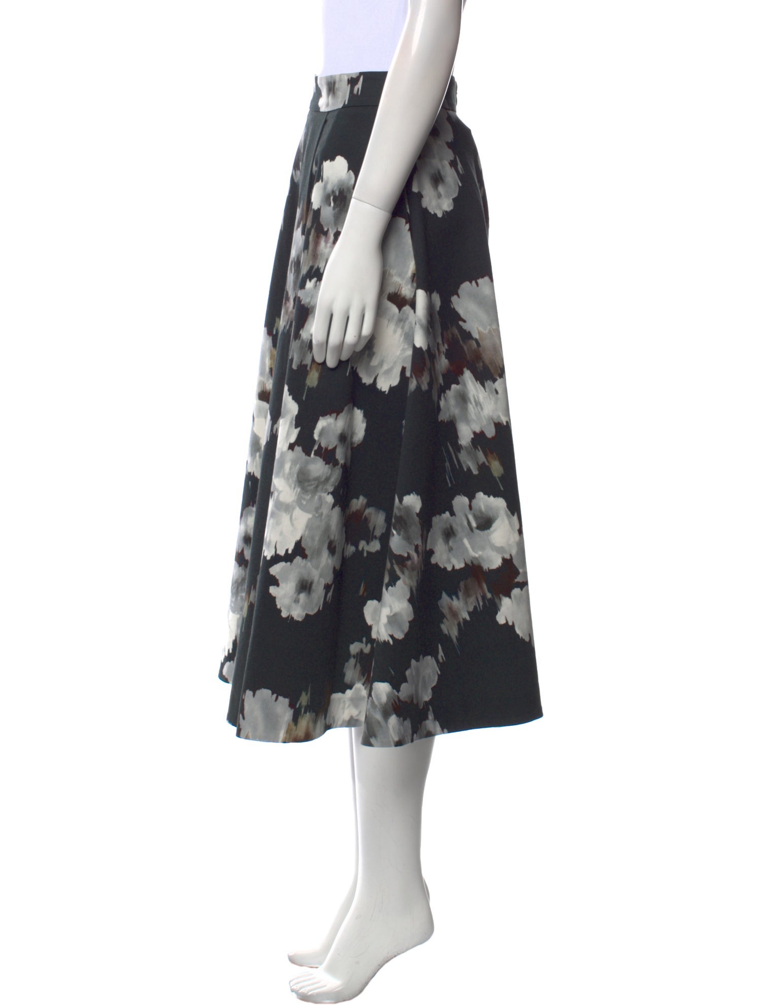 Goop G. Label Floral Print Midi Length Skirt