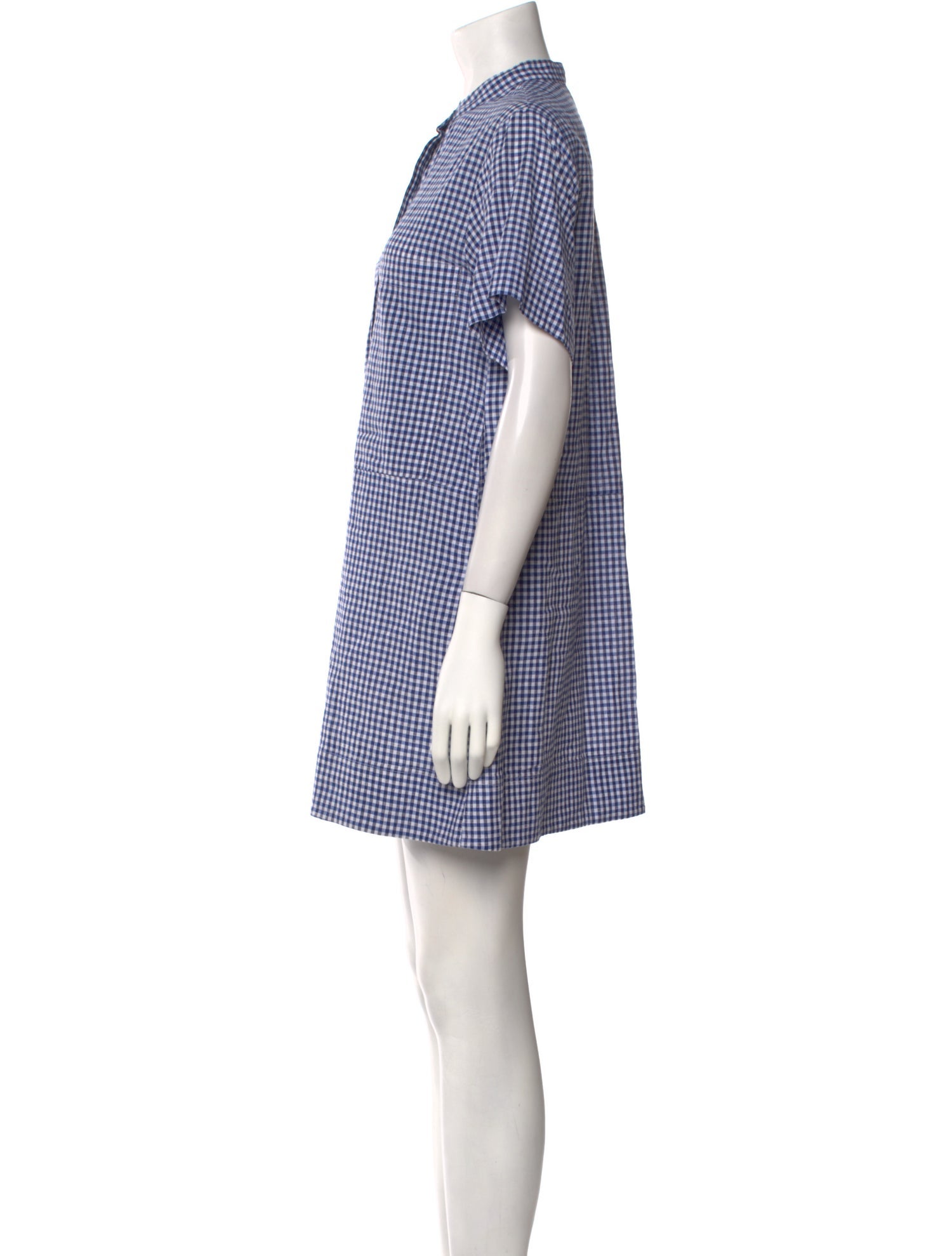 Goop G. Label Plaid Print Mini Dress