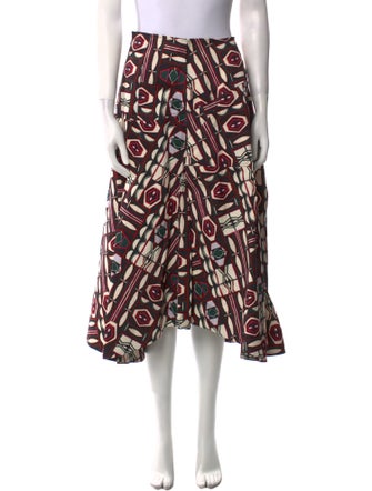 Goop G. Label Printed Midi Length Skirt