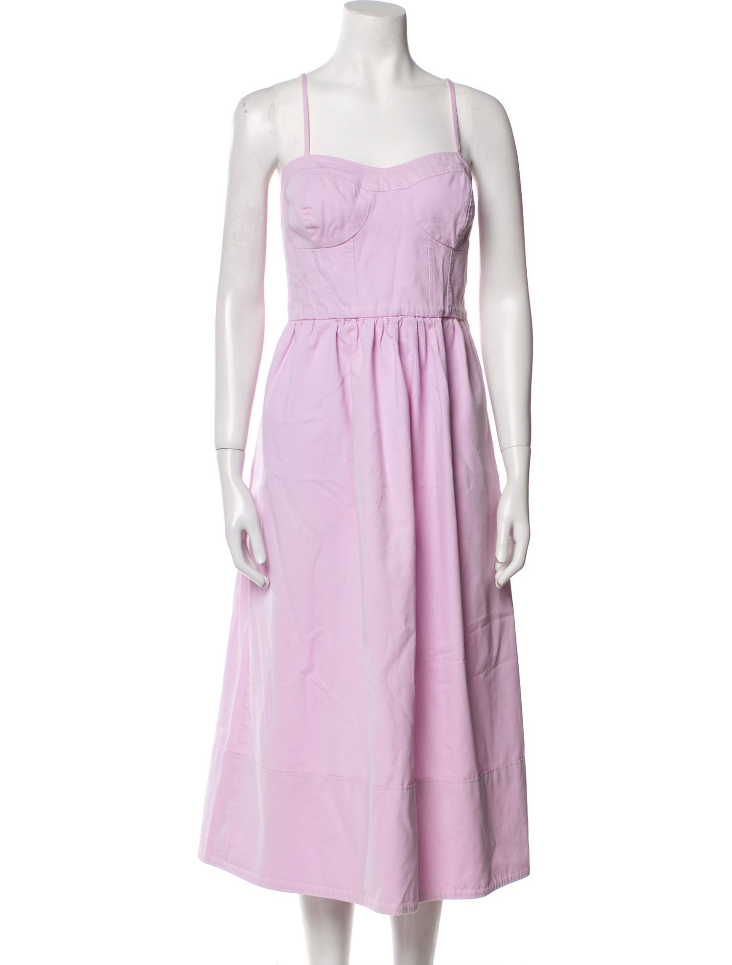 Goop G. Label Square Neckline Midi Length Dress