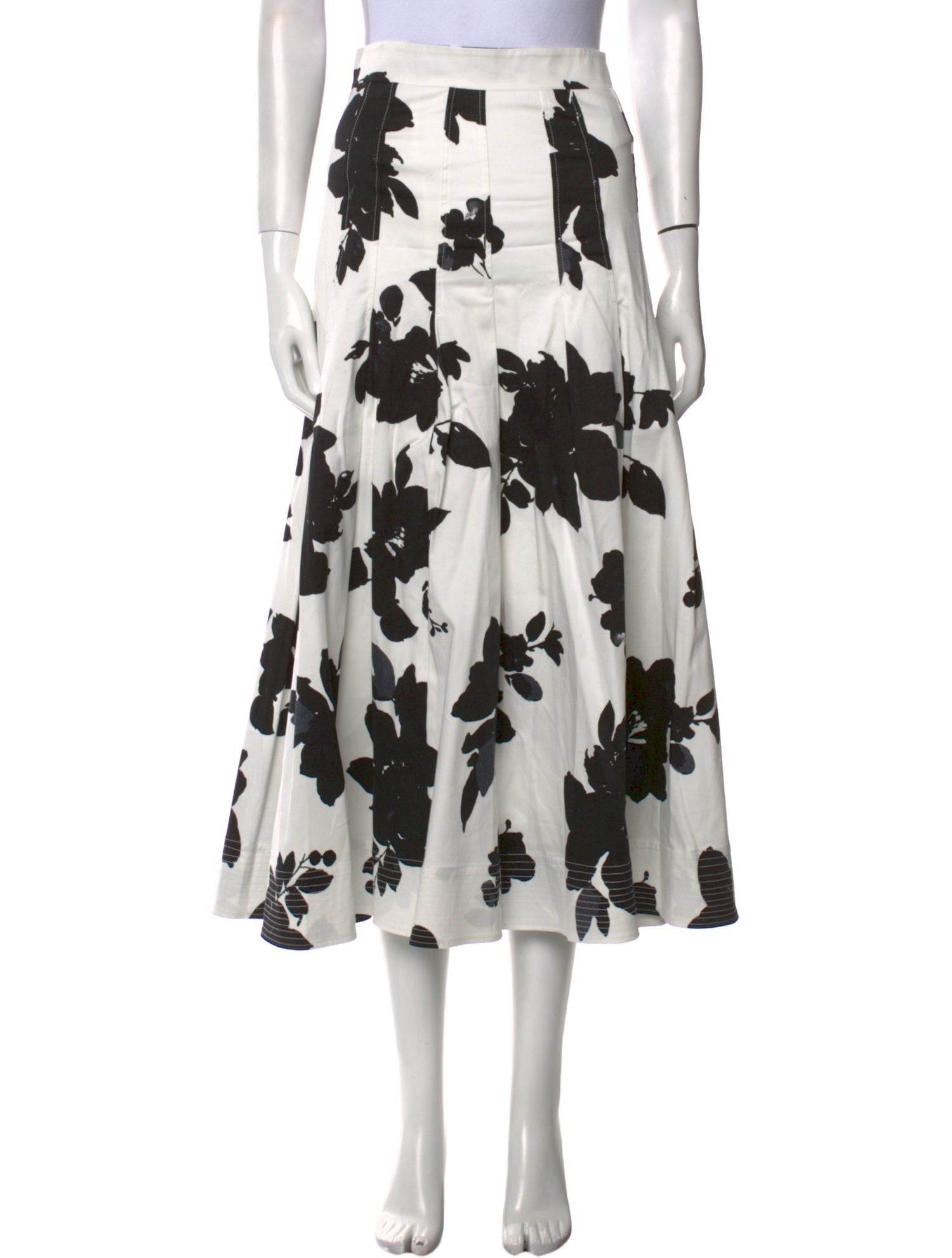 Goop G. Label Floral Print Midi Length Skirt