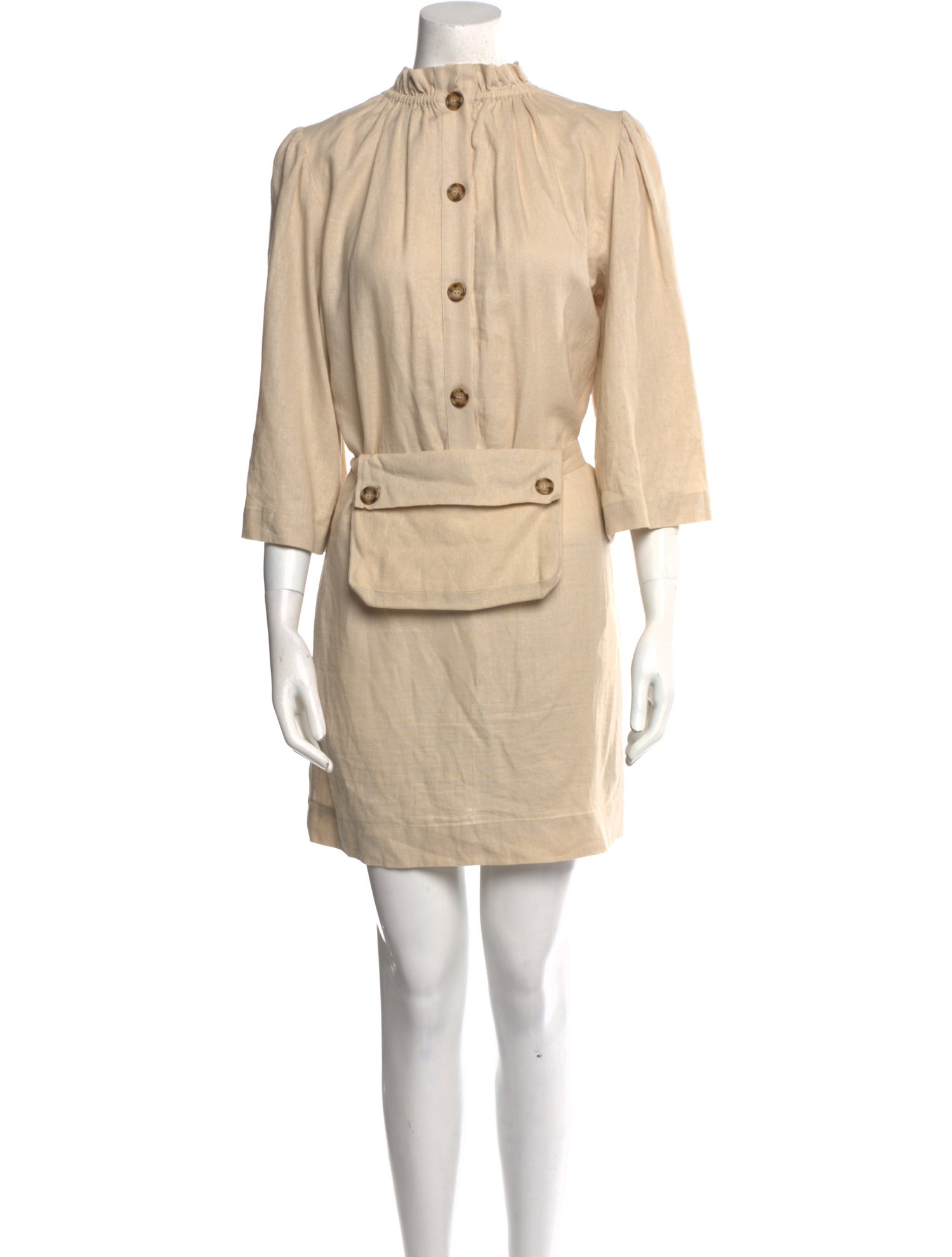 Goop G. Label Mock Neck Mini Dress