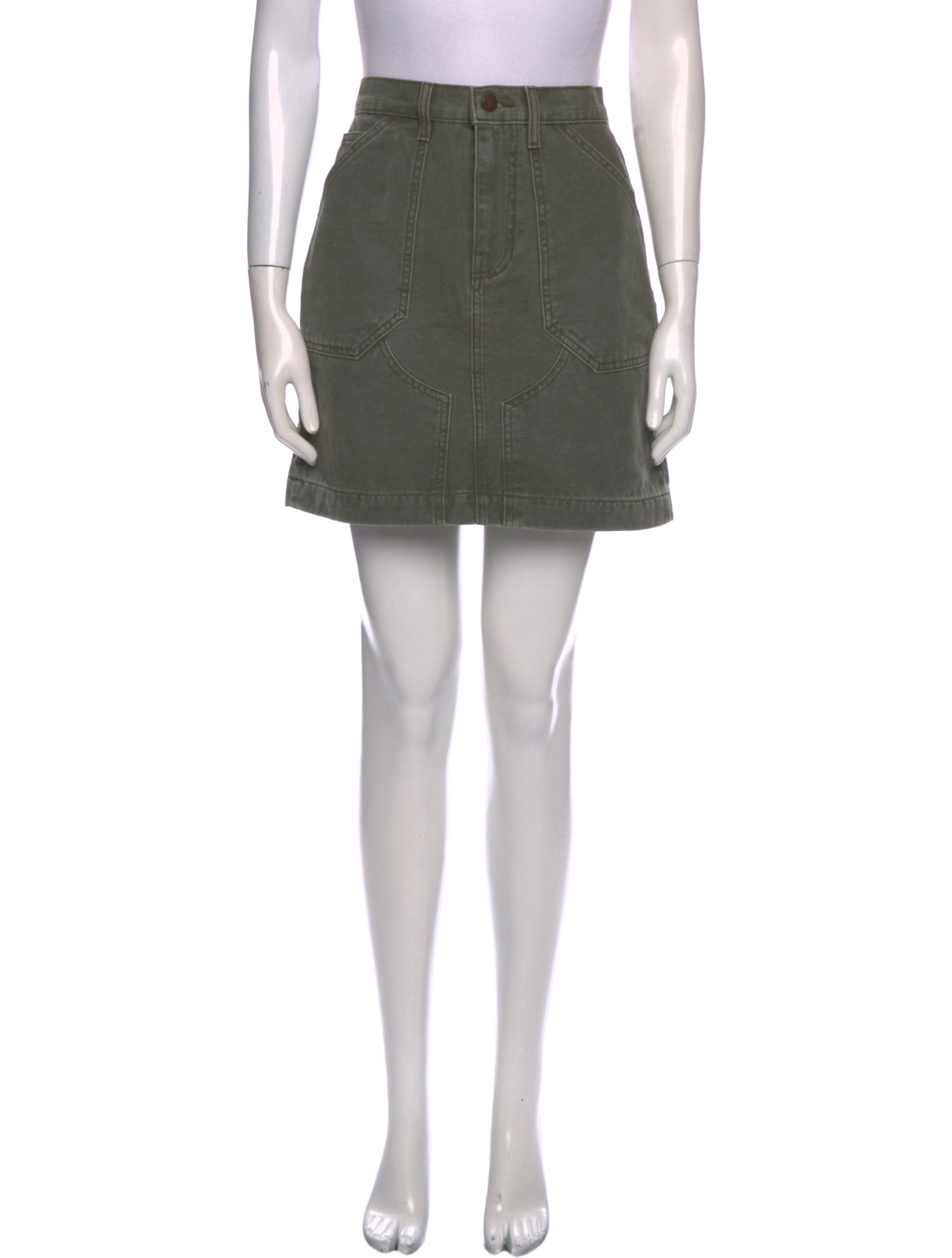 Goop G. Label Distressed Accents Mini Skirt