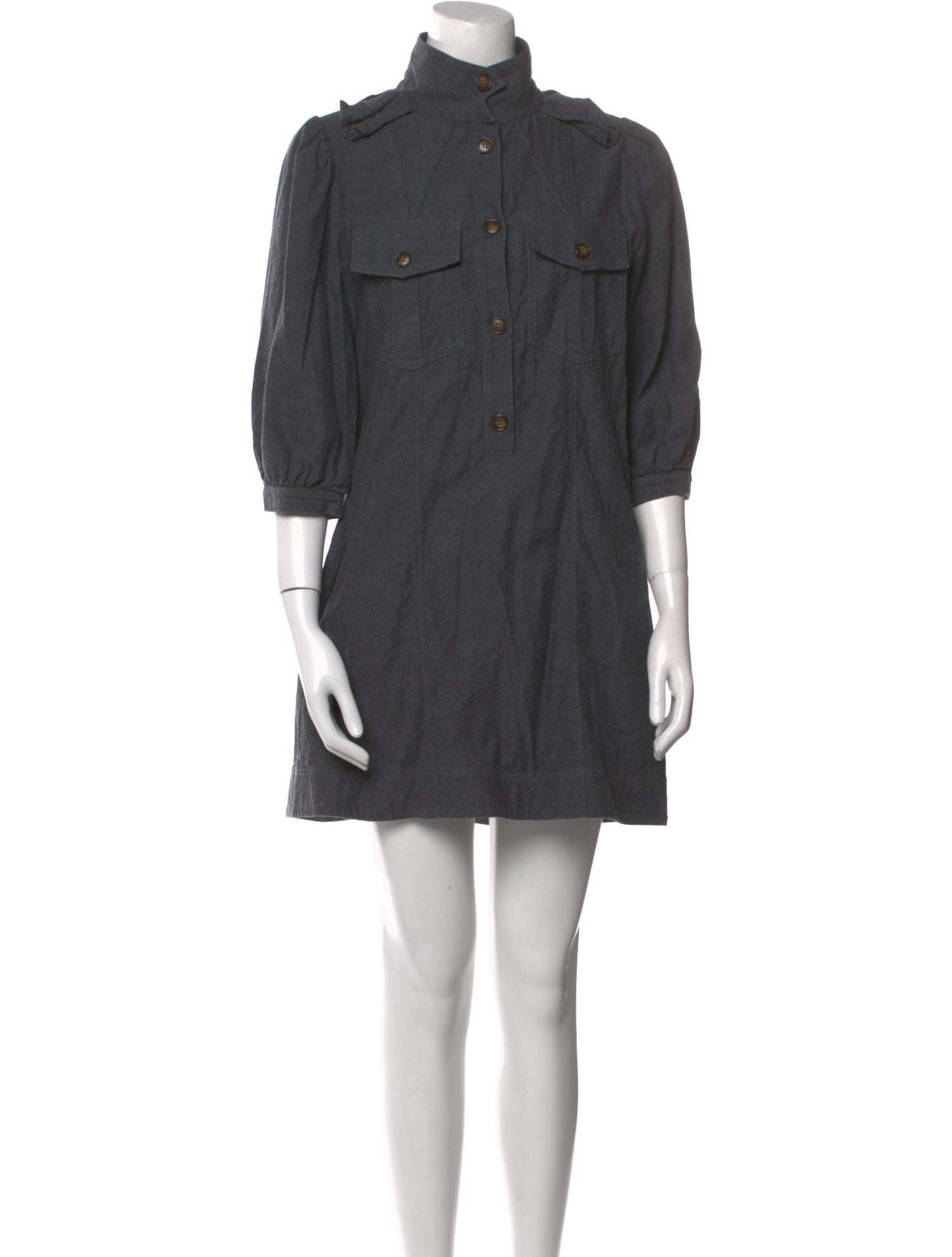 Goop G. Label Mock Neck Mini Dress