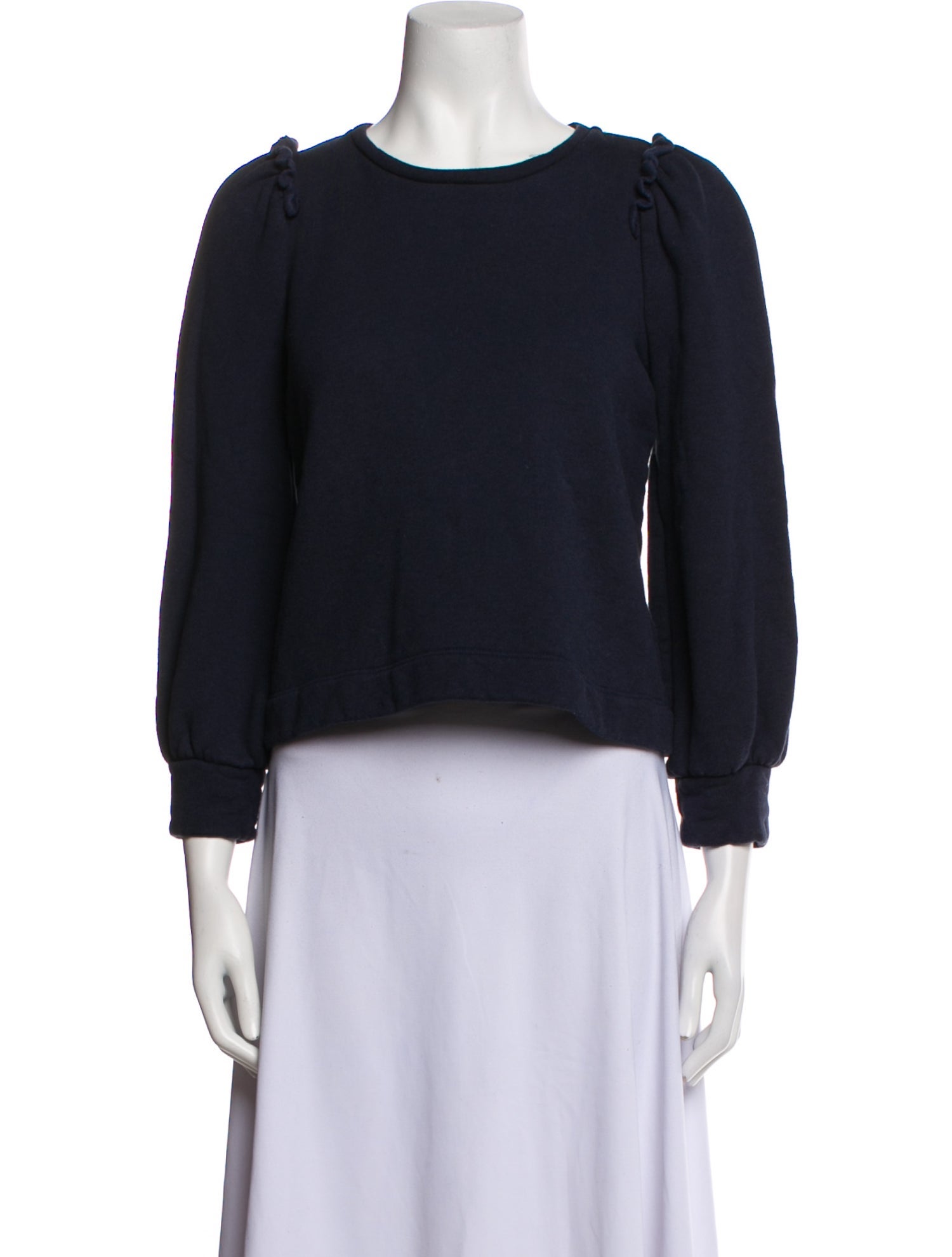 Goop G. Label Bateau Neckline Three-Quarter Sleeve Sweatshirt