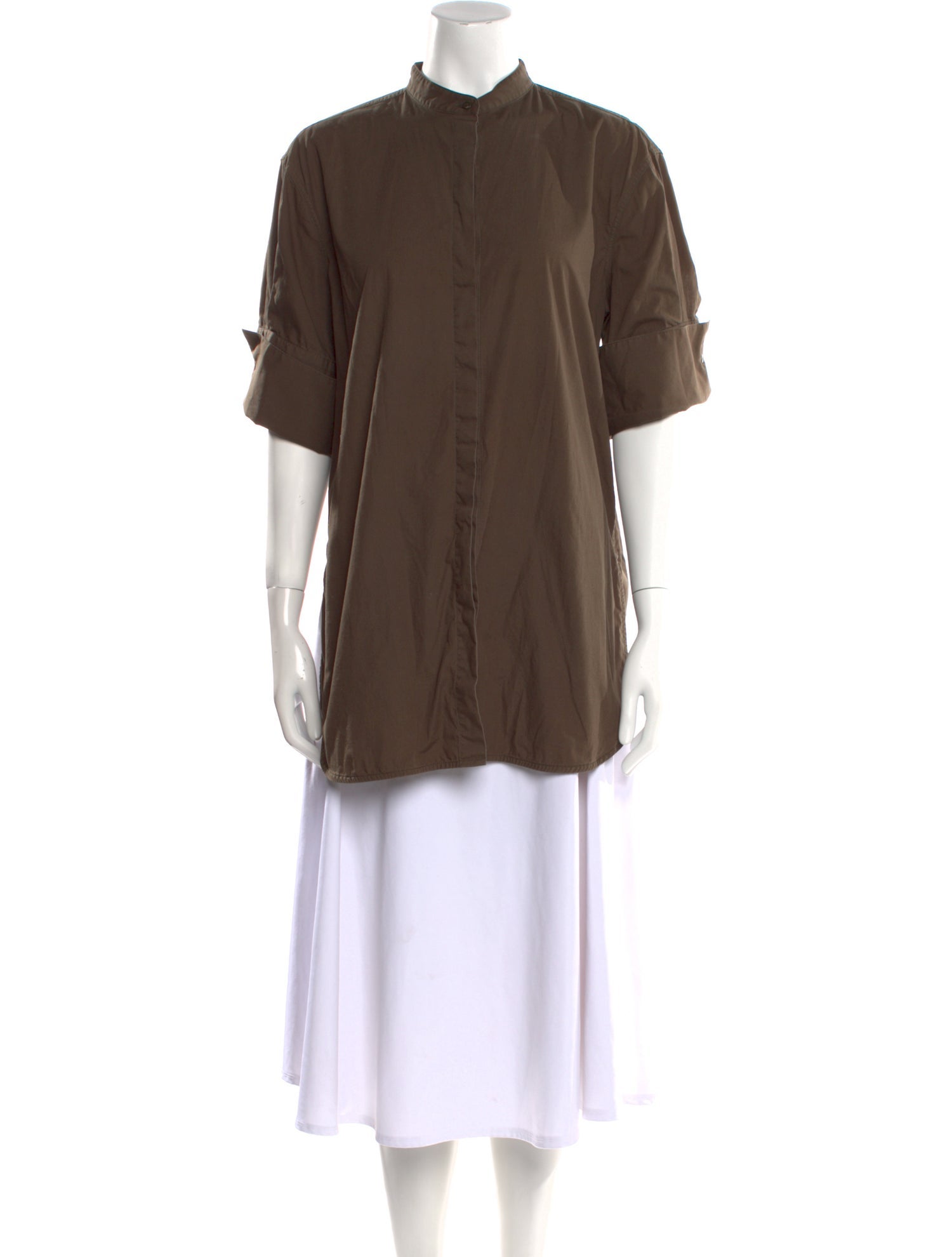 Goop G. Label Mock Neck Short Sleeve Tunic