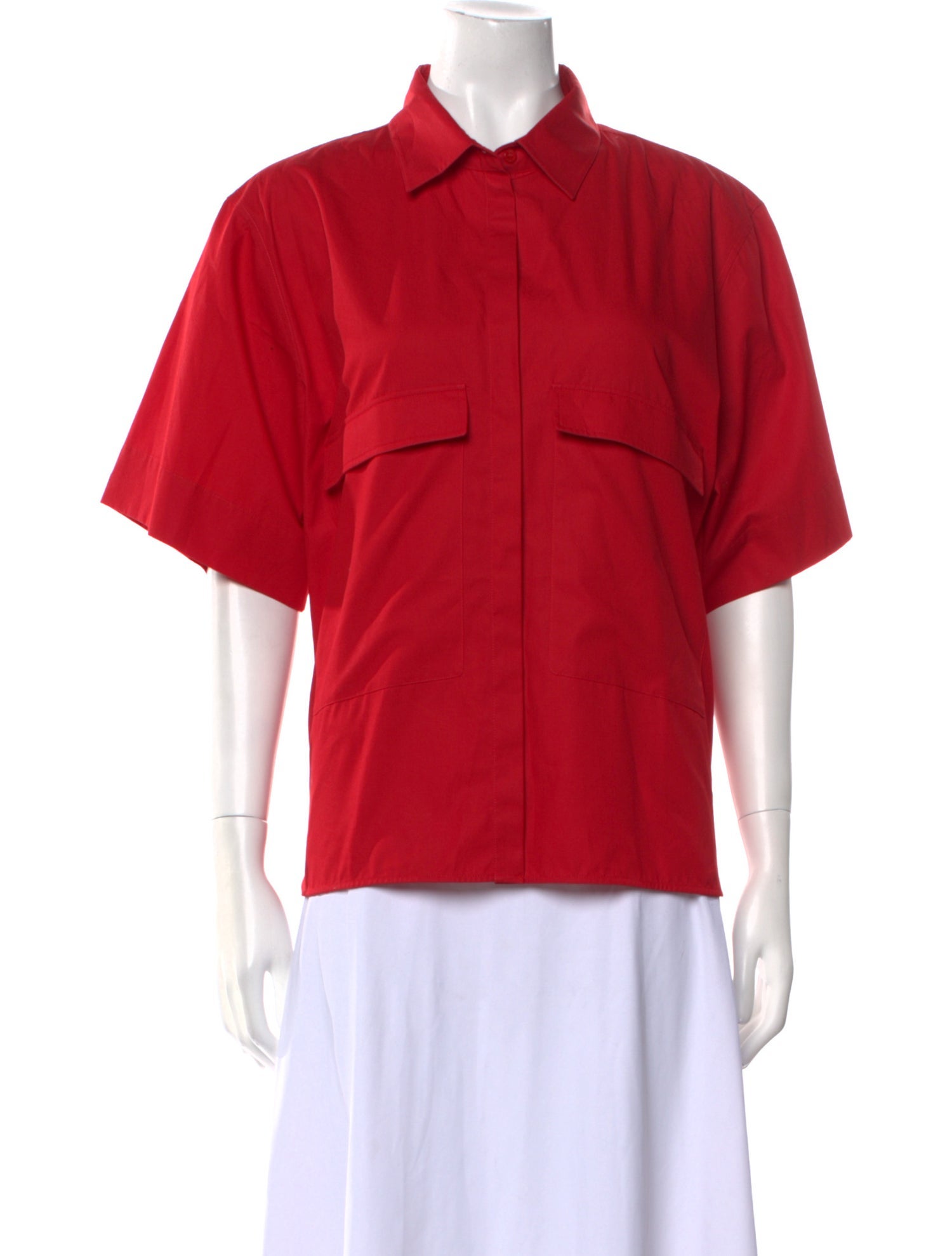 Goop G. Label Short Sleeve Button-Up Top