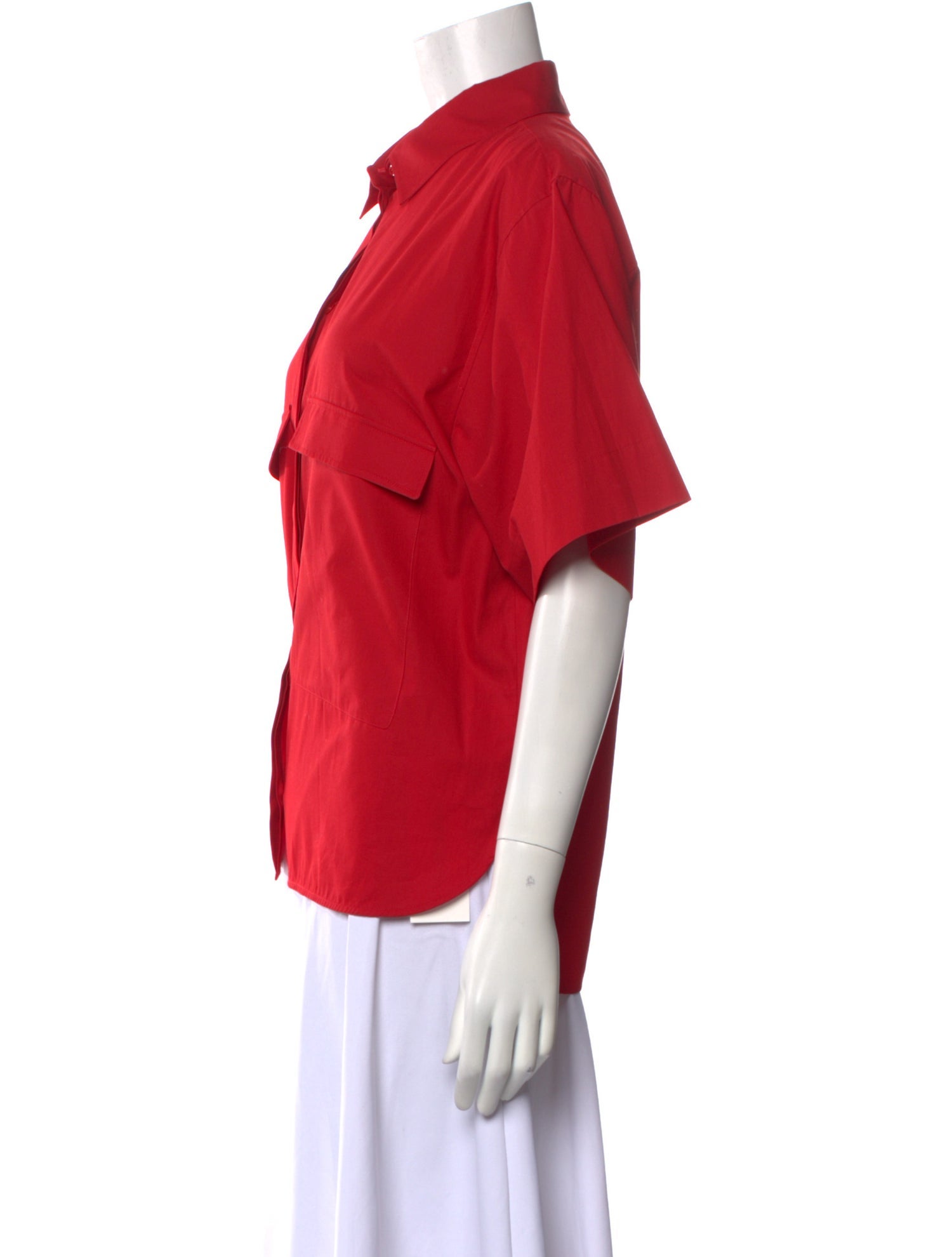 Goop G. Label Short Sleeve Button-Up Top