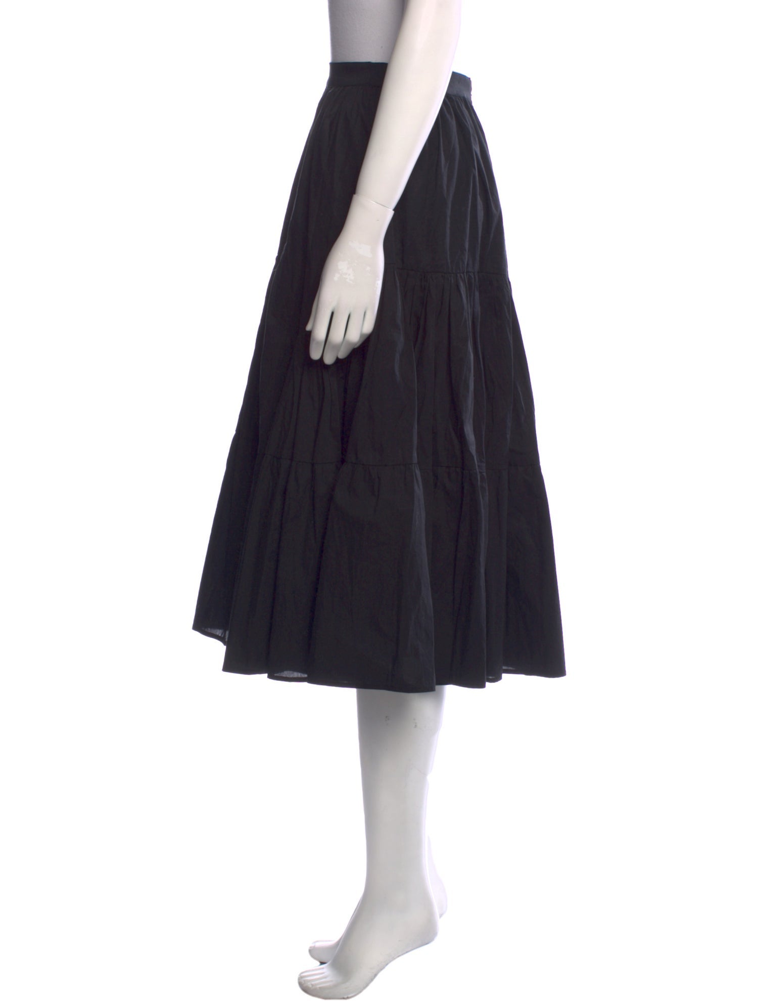 Goop G. Label Ruffle Embellishment Midi Length Skirt