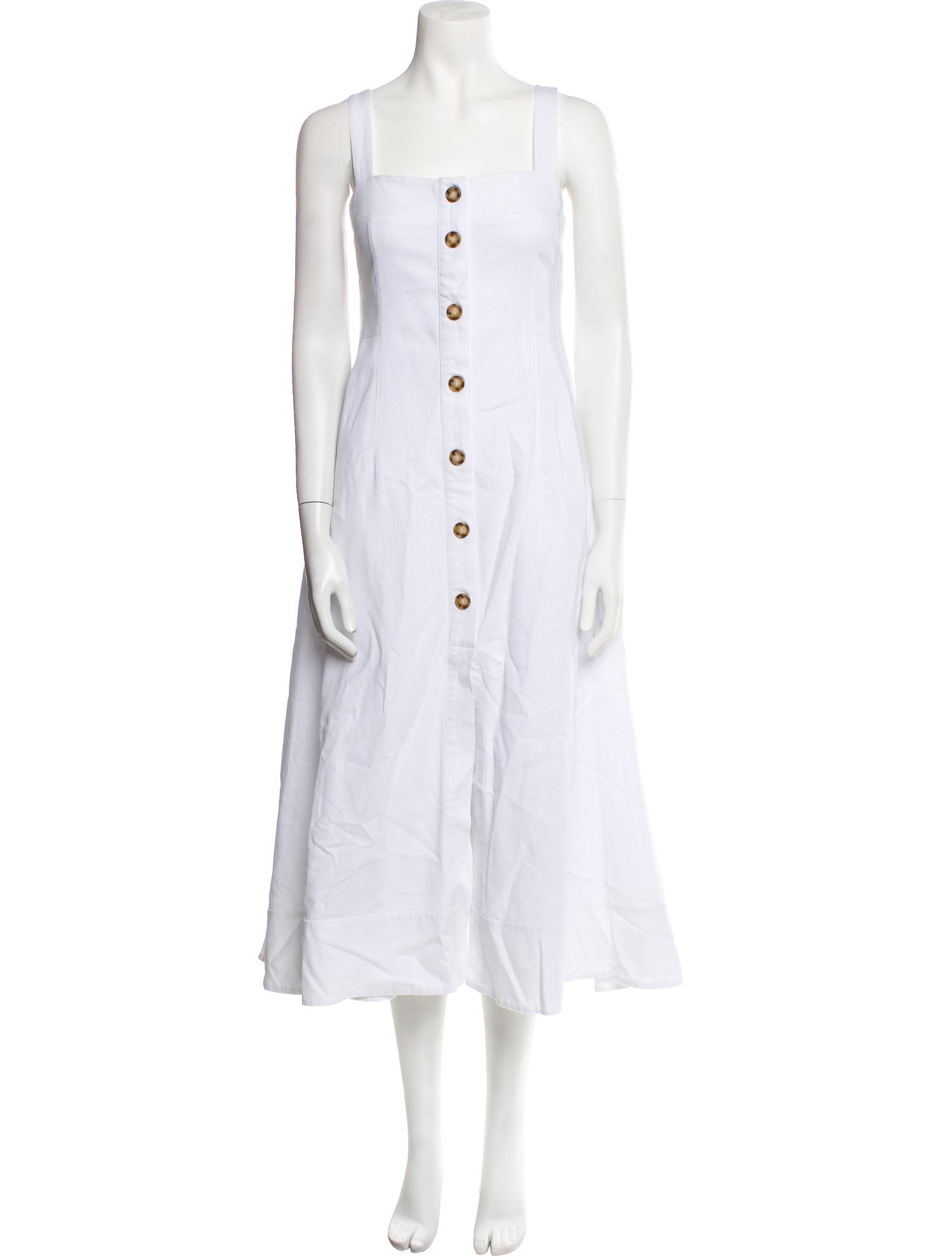 Goop G. Label Square Neckline Midi Length Dress