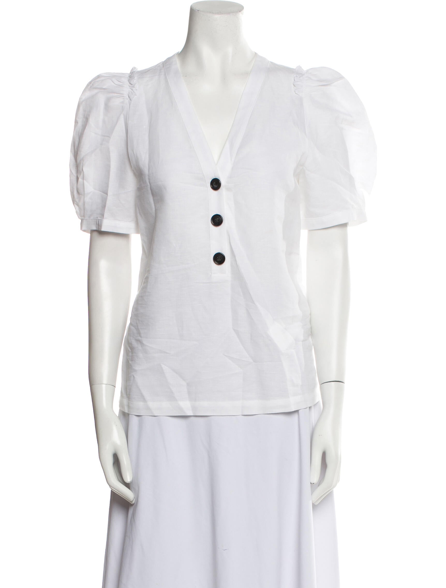 Goop G. Label Linen V-Neck Blouse