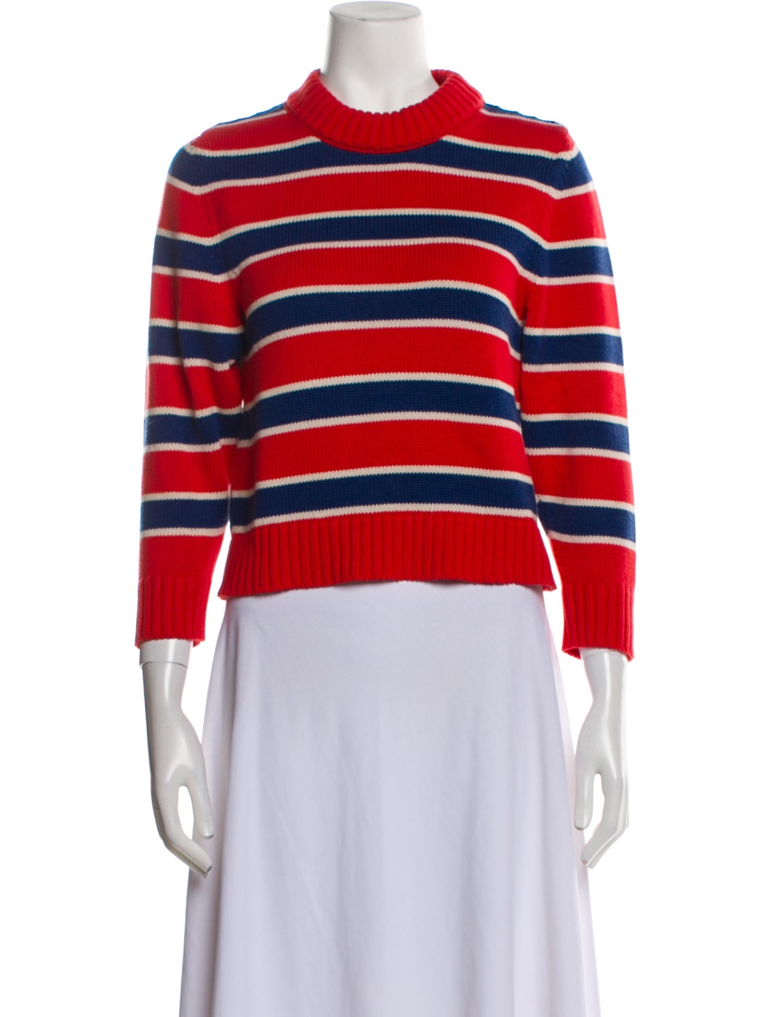 Goop G. Label Striped Crew Neck Sweater
