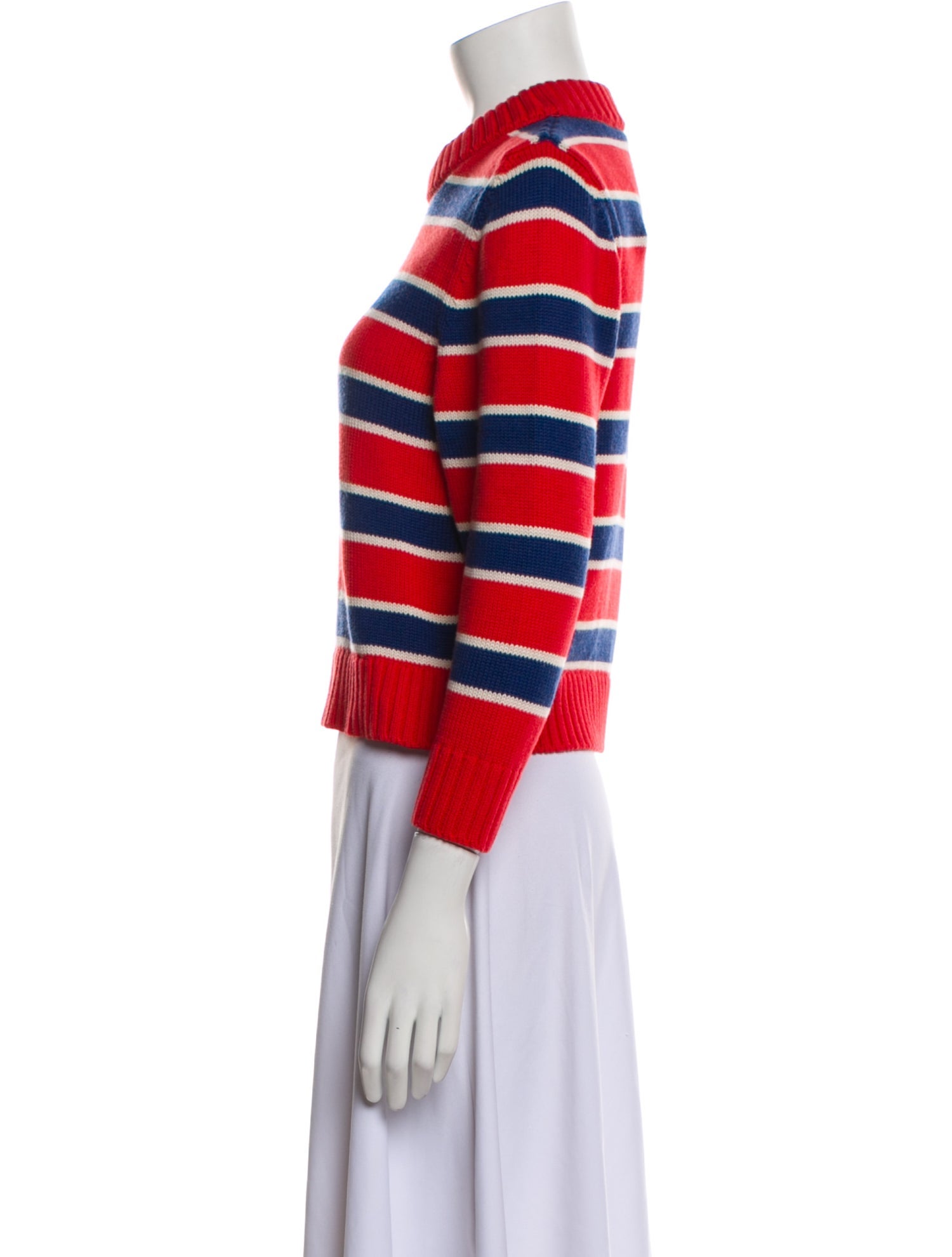 Goop G. Label Striped Crew Neck Sweater