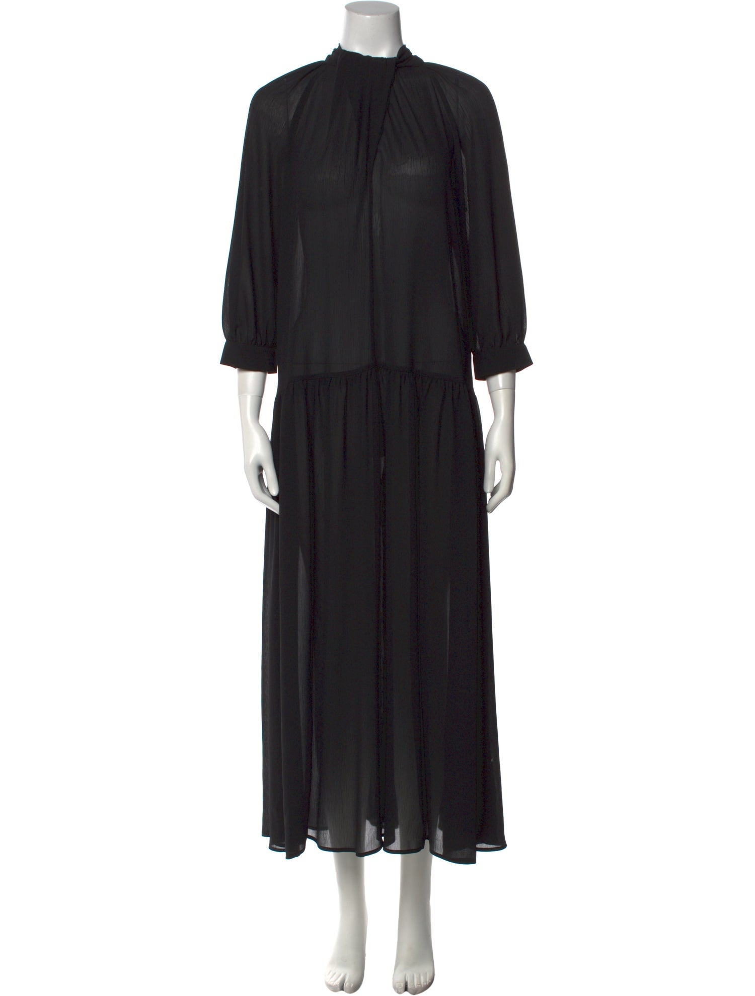 Goop G. Label Mock Neck Long Dress