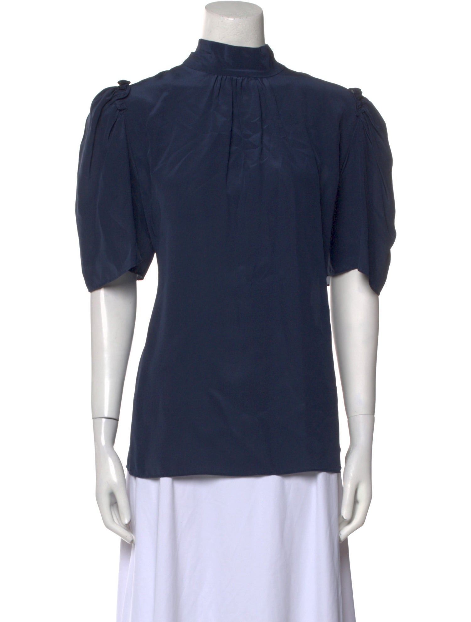 Goop G. Label Silk Mock Neck Top