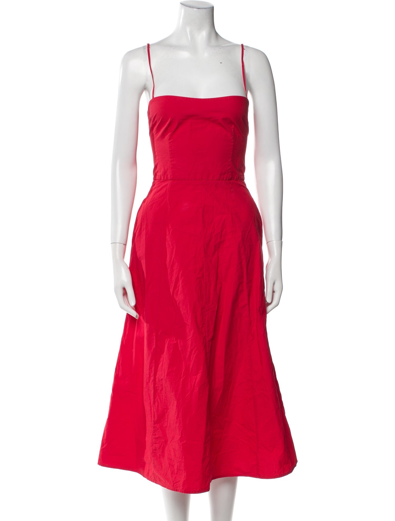 Goop G. Label Square Neckline Midi Length Dress