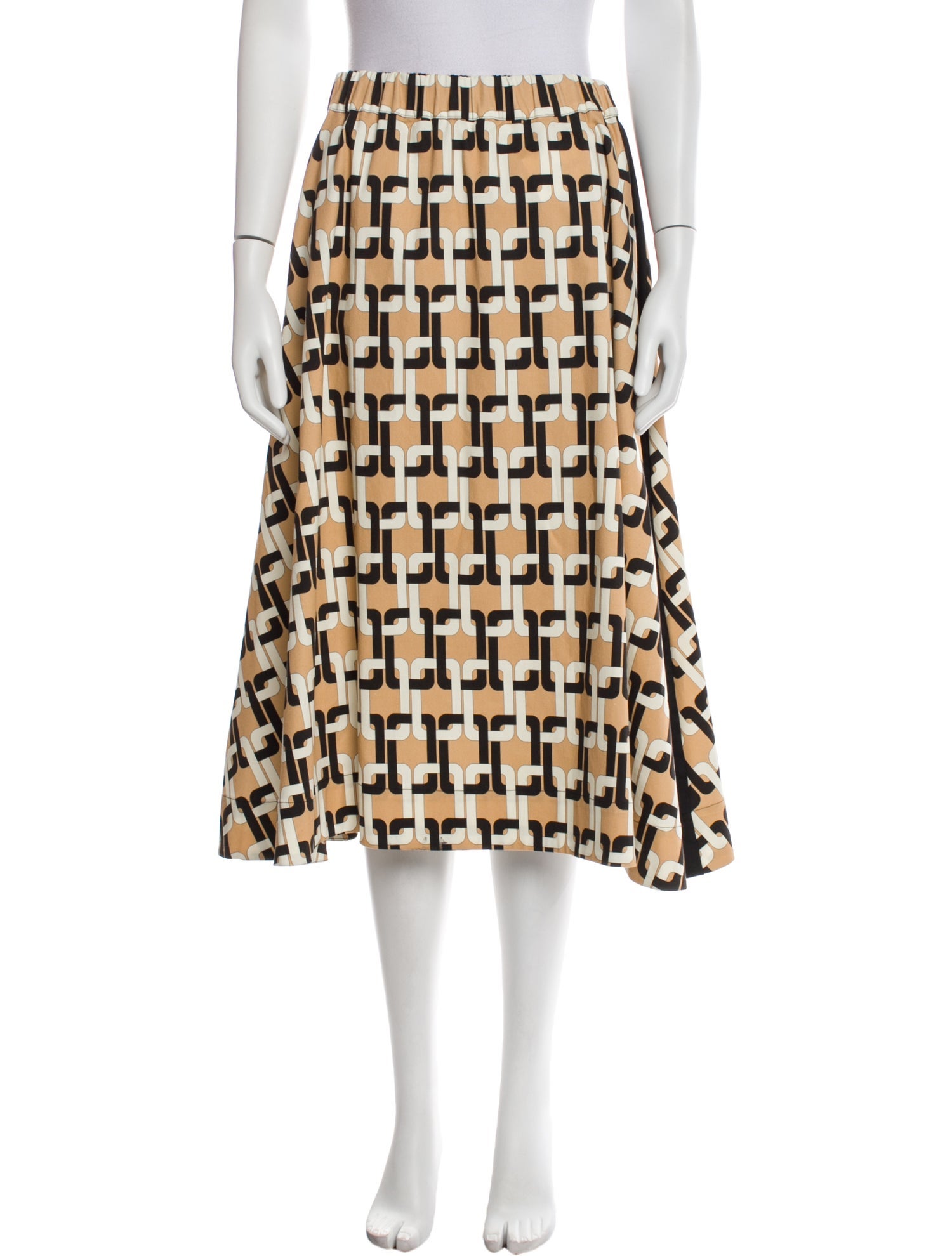 Goop G. Label Printed Knee-Length Skirt