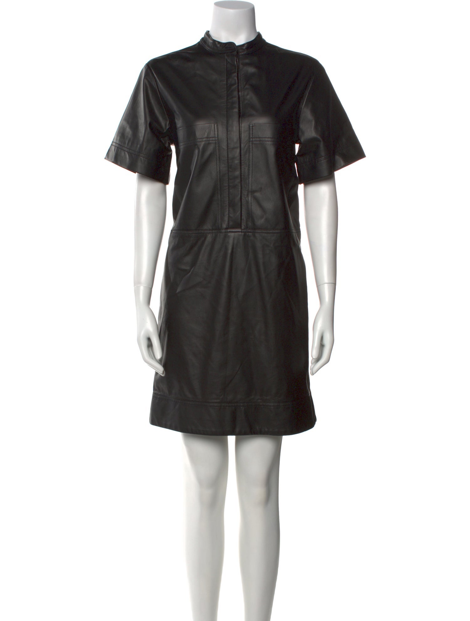 Goop G. Label Leather Mini Dress