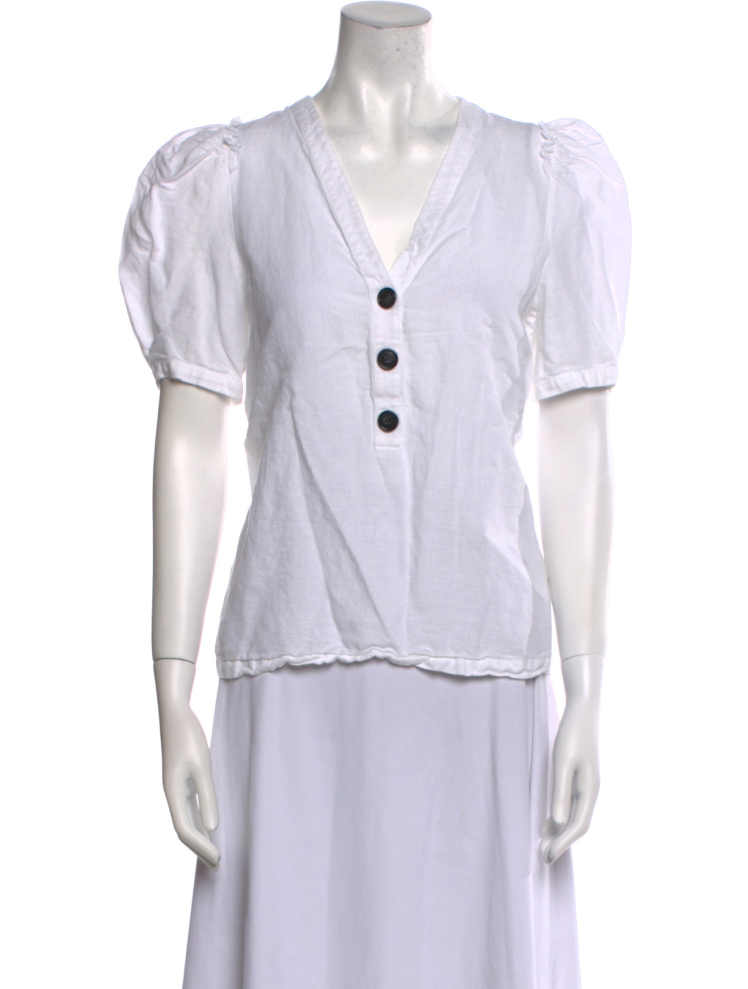 Goop G. Label Linen V-Neck Polo